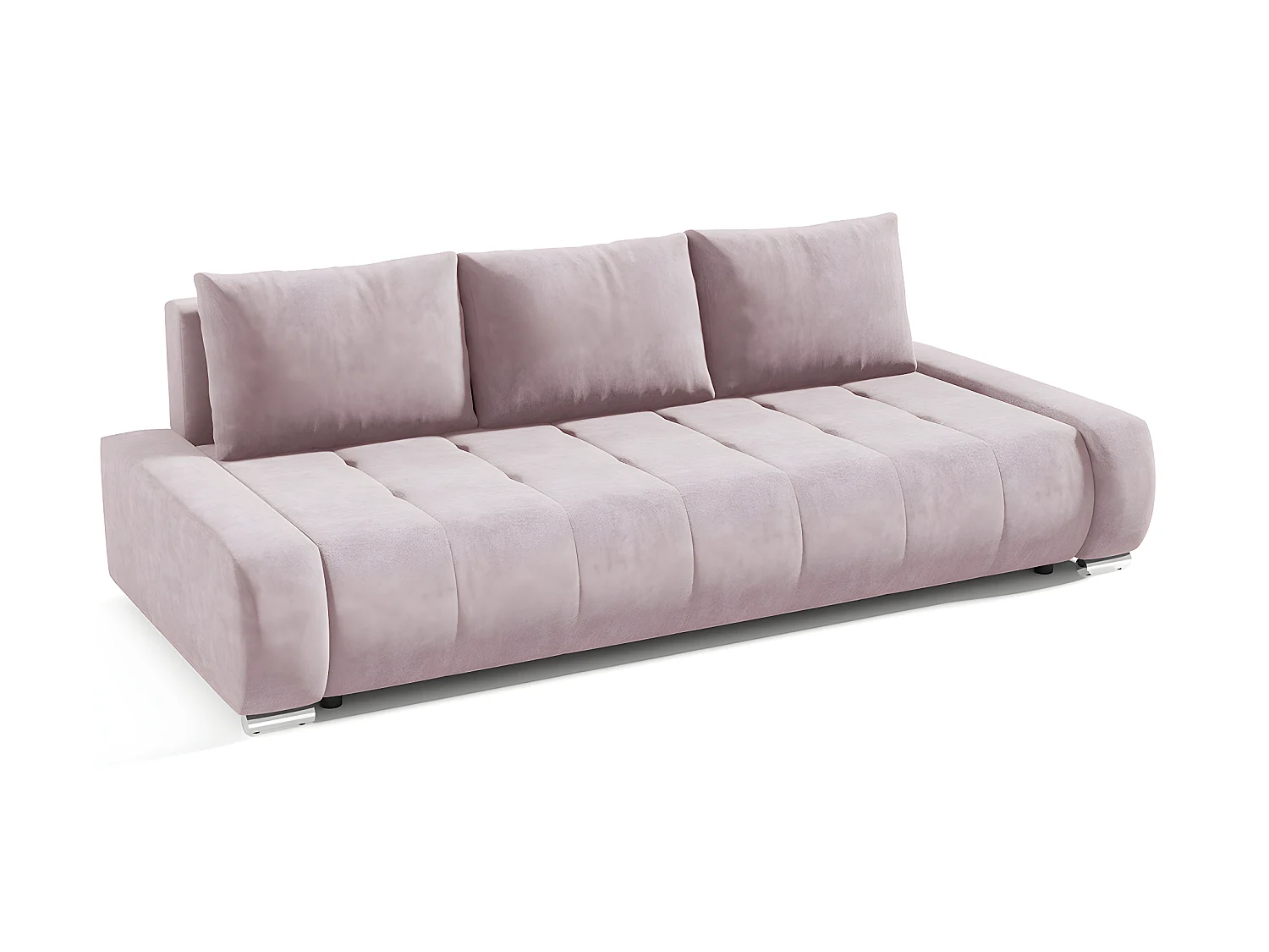 Canapé convertible 3 places avec coffre Jonas Parme