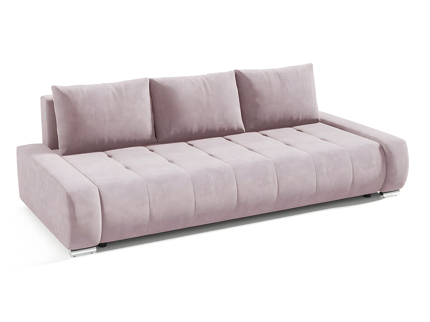 Canapé convertible 3 places avec coffre Jonas Parme