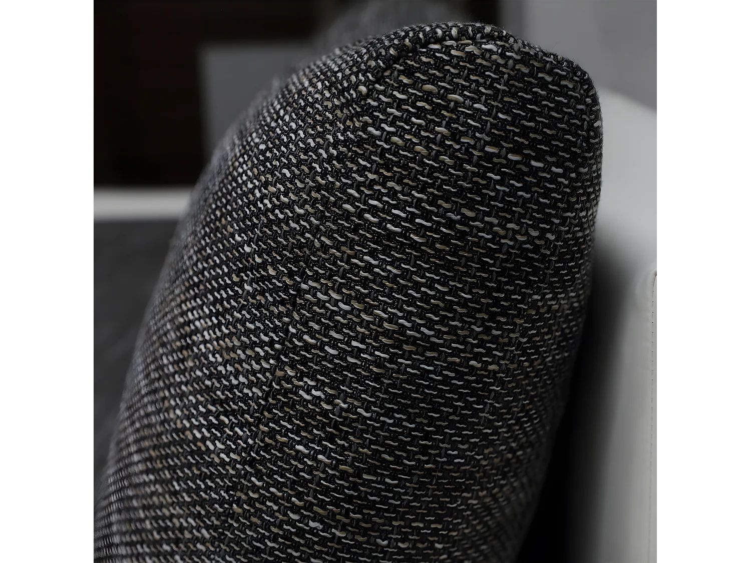 Canapé convertible 3 places avec coffre Joakim Noir et Blanc