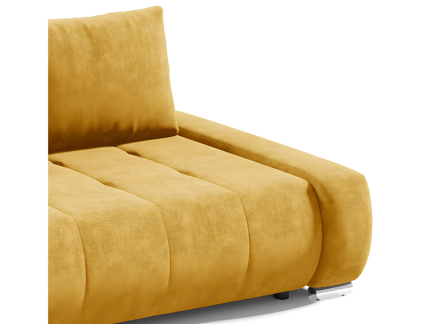 Canapé convertible 3 places avec coffre Jonas Jaune