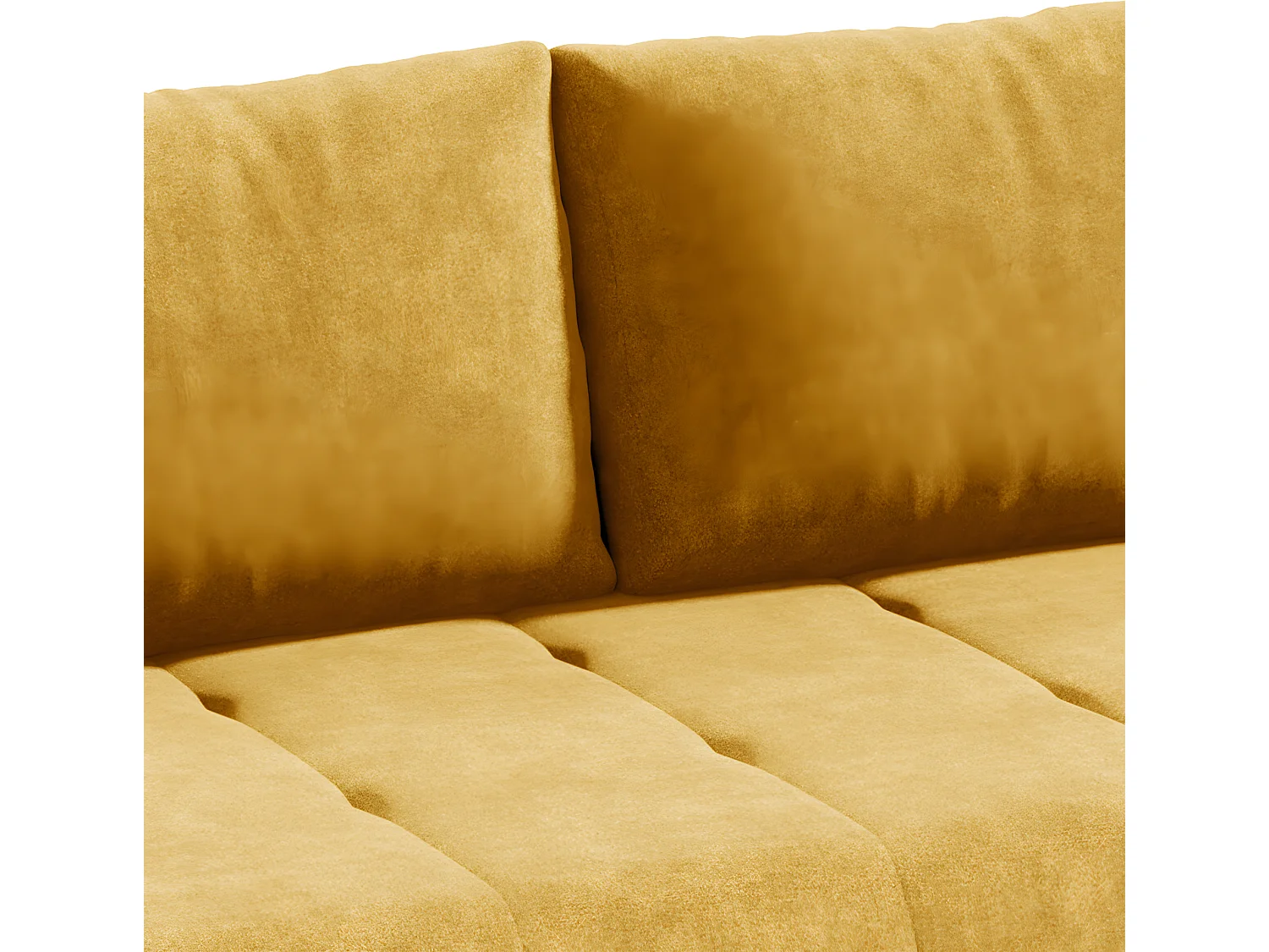 Canapé convertible 3 places avec coffre Jonas Jaune