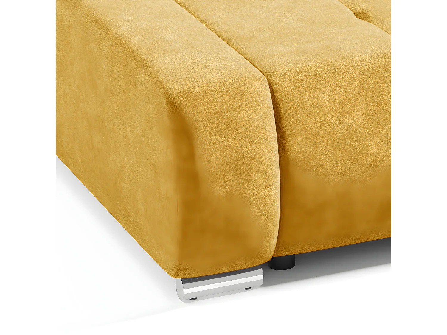 Canapé convertible 3 places avec coffre Jonas Jaune