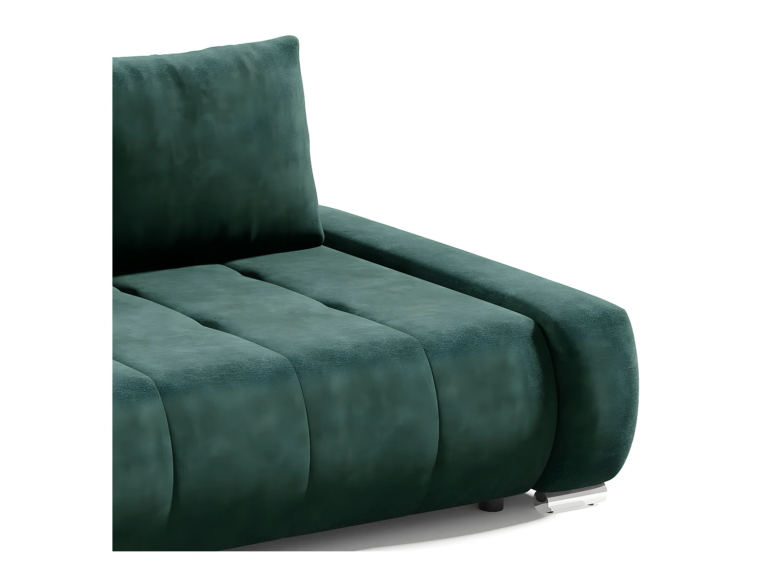 Canapé convertible 3 places avec coffre Jonas Vert foncé