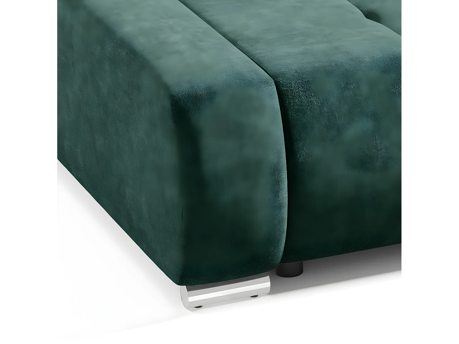 Canapé convertible 3 places avec coffre Jonas Vert foncé