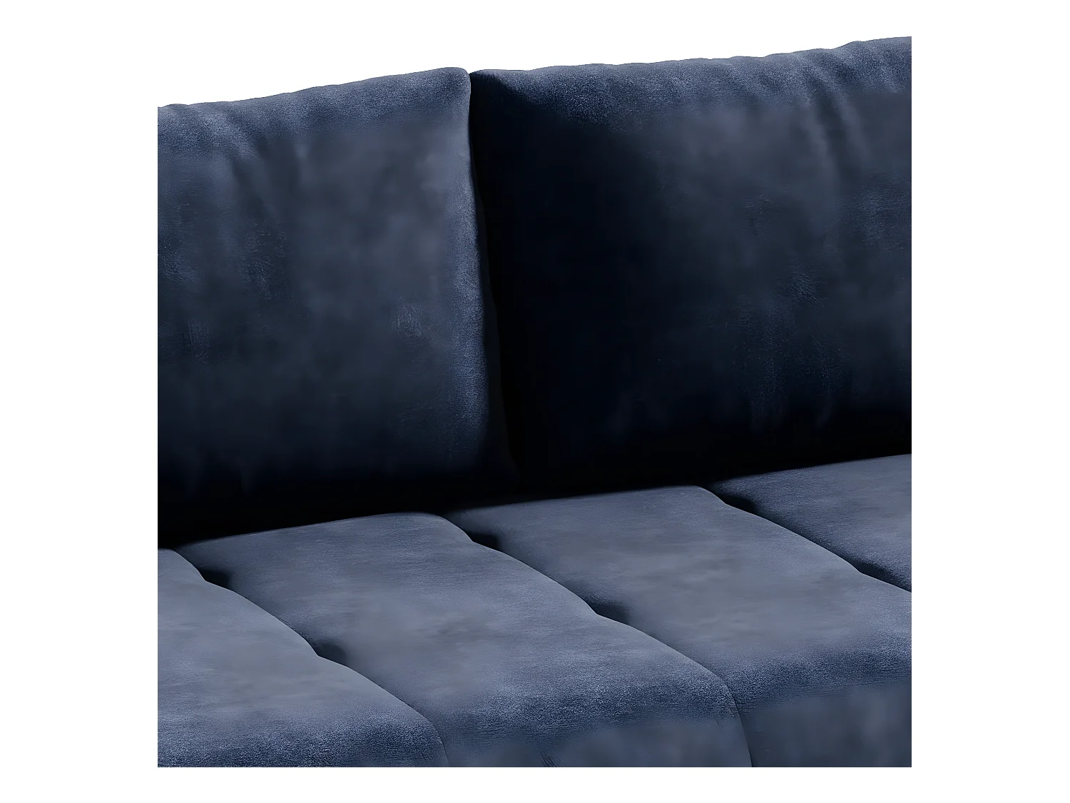 Canapé convertible 3 places avec coffre Jonas Bleu Marine