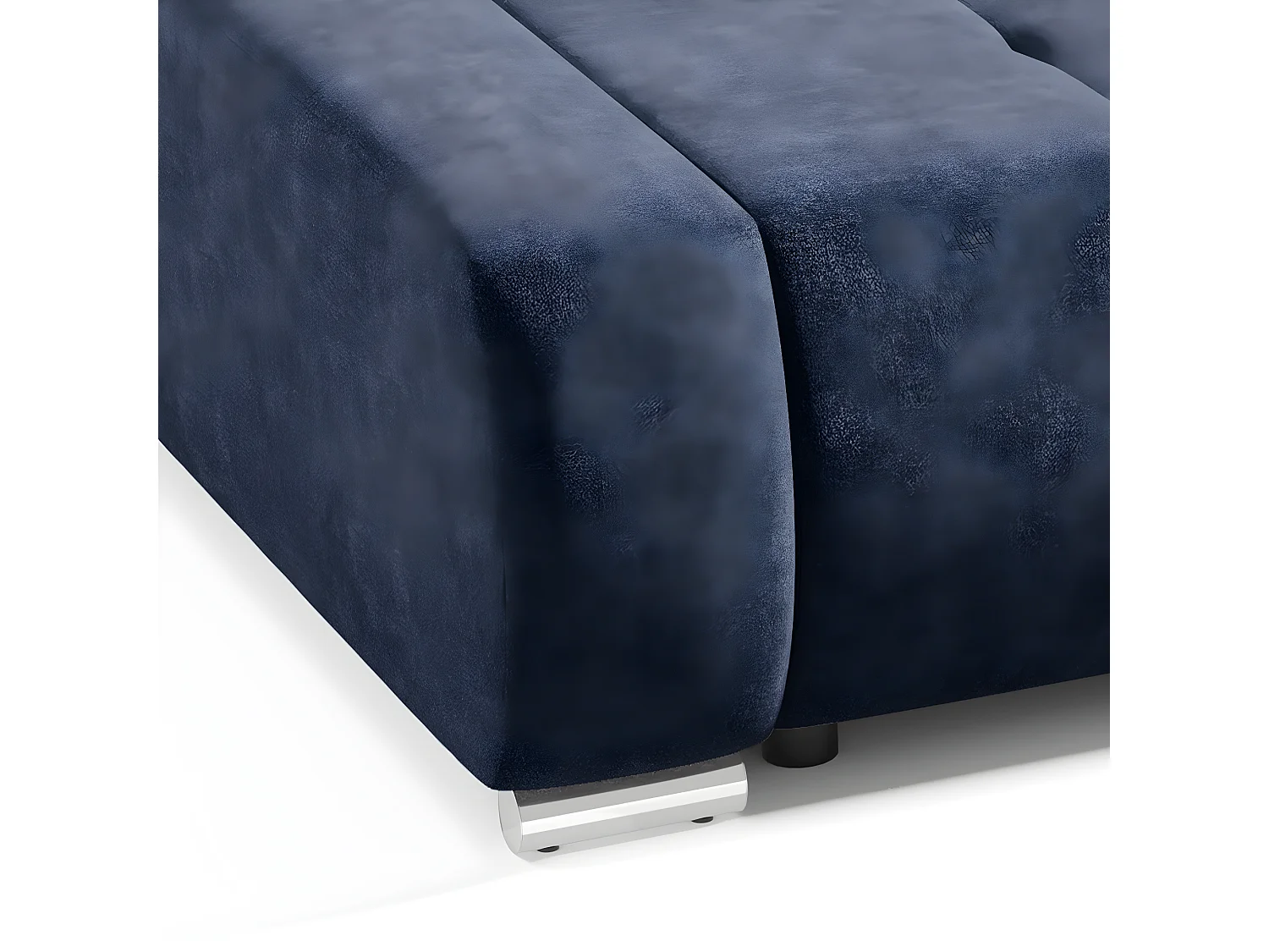 Canapé convertible 3 places avec coffre Jonas Bleu Marine