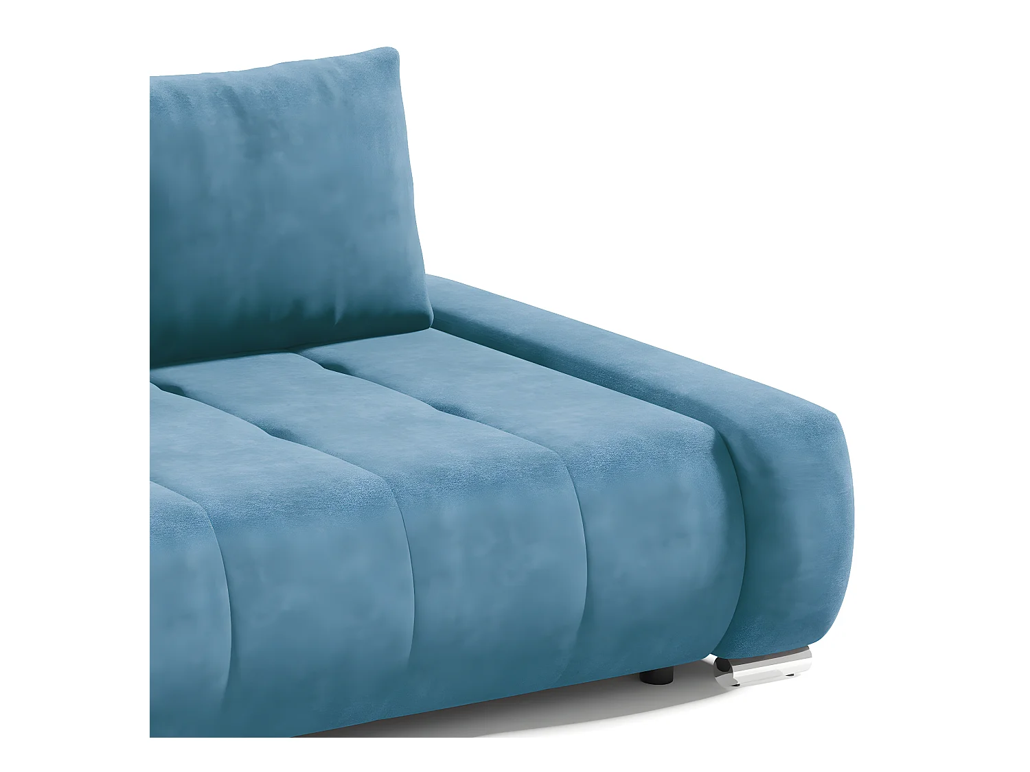 Canapé convertible 3 places avec coffre Jonas Bleu