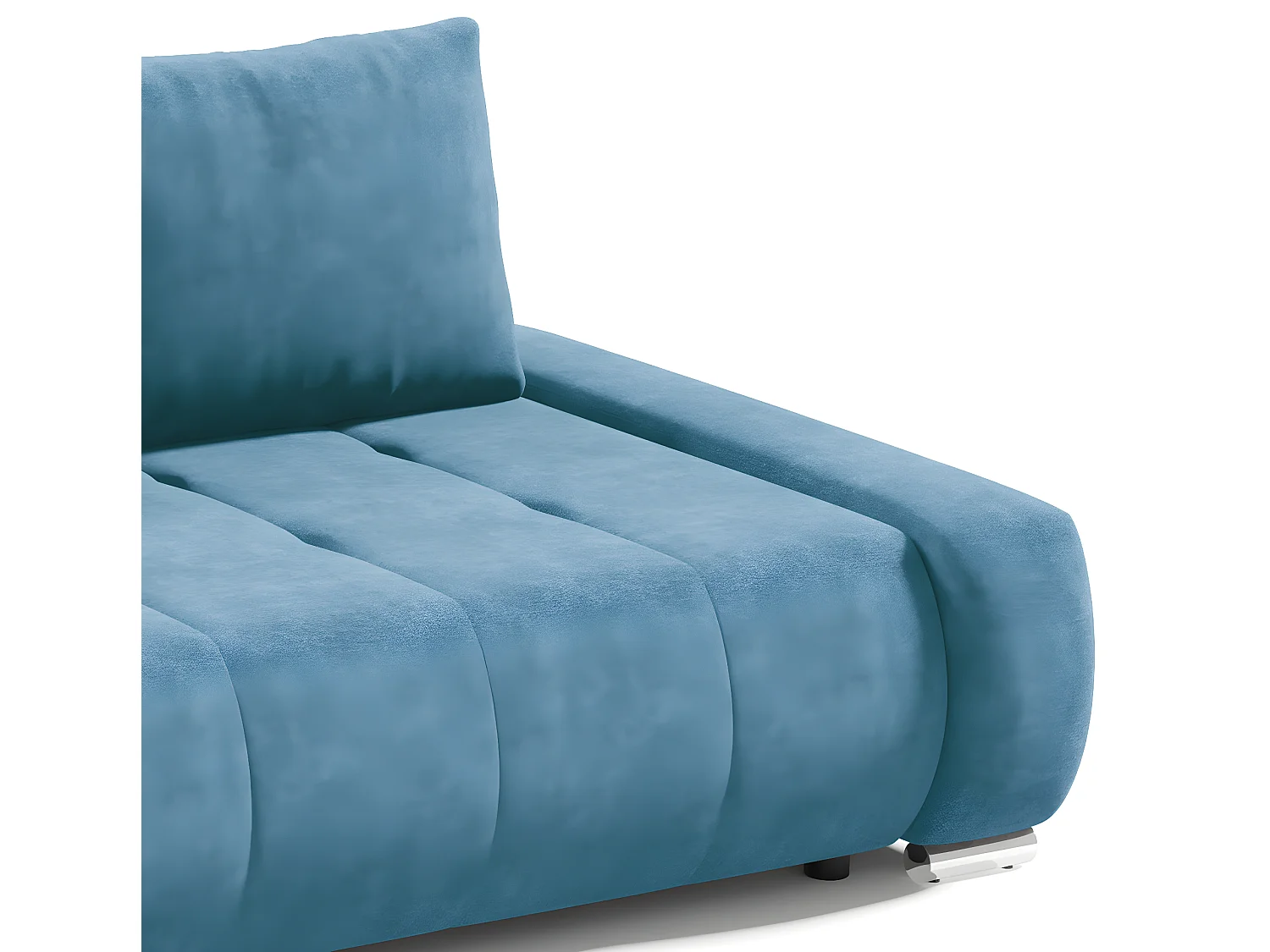 Canapé convertible 3 places avec coffre Jonas Bleu