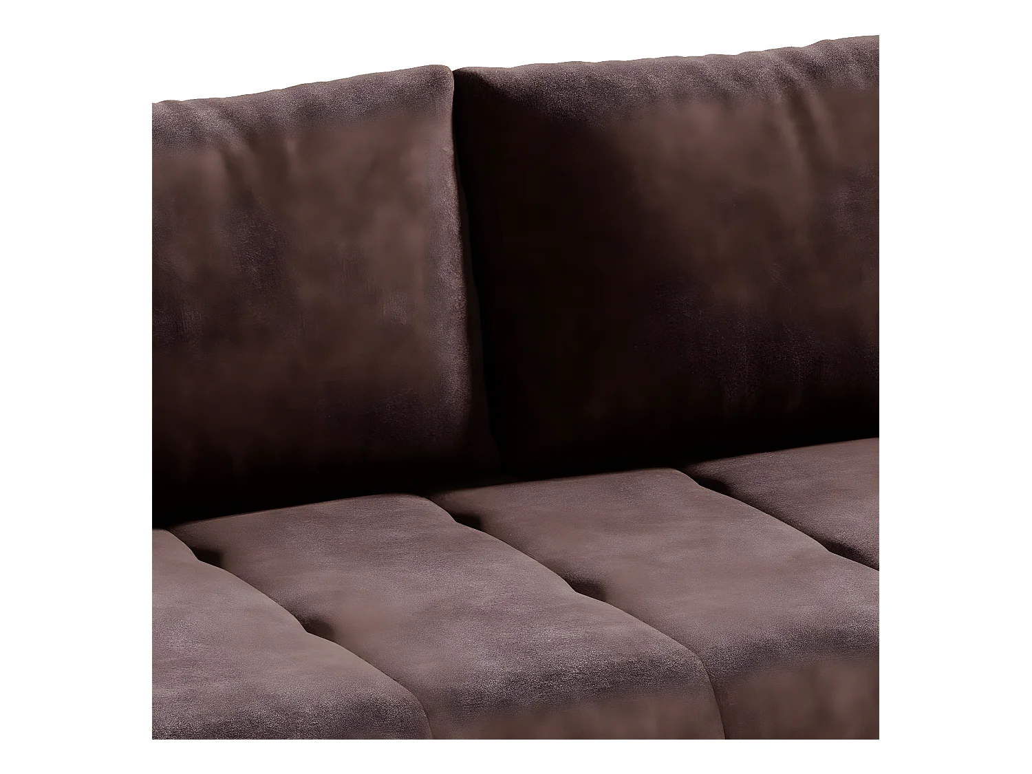 Canapé convertible 3 places avec coffre Jonas Marron