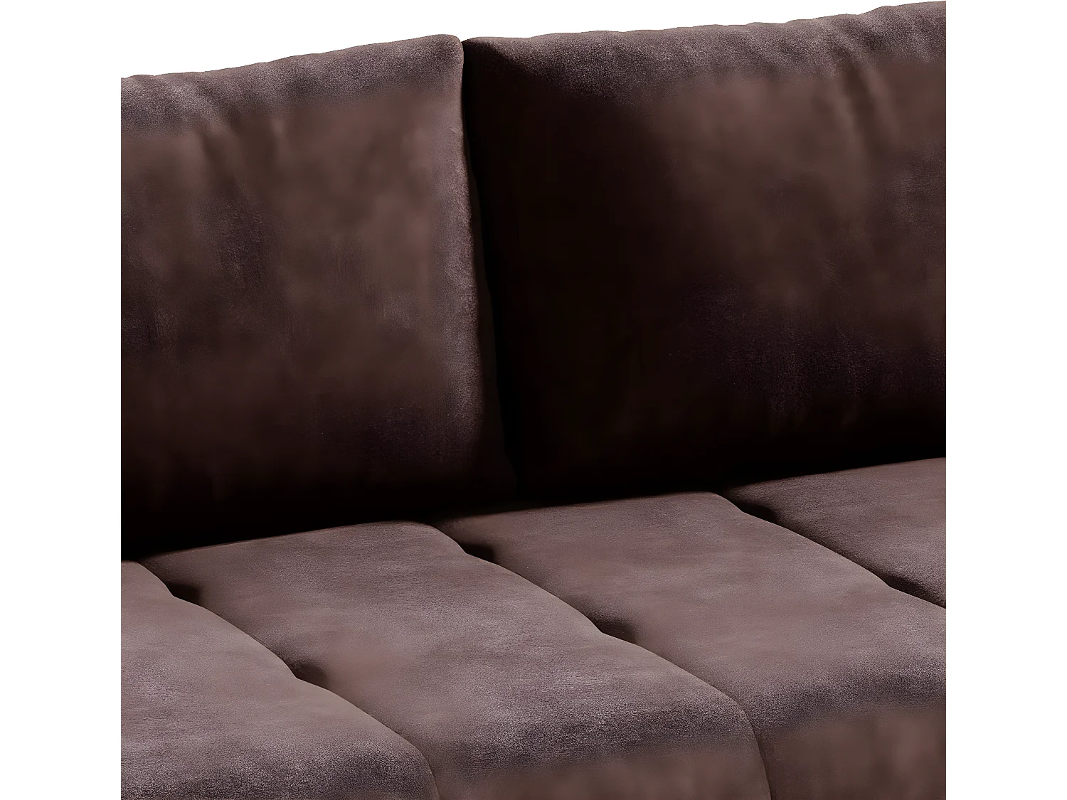 Canapé convertible 3 places avec coffre Jonas Marron