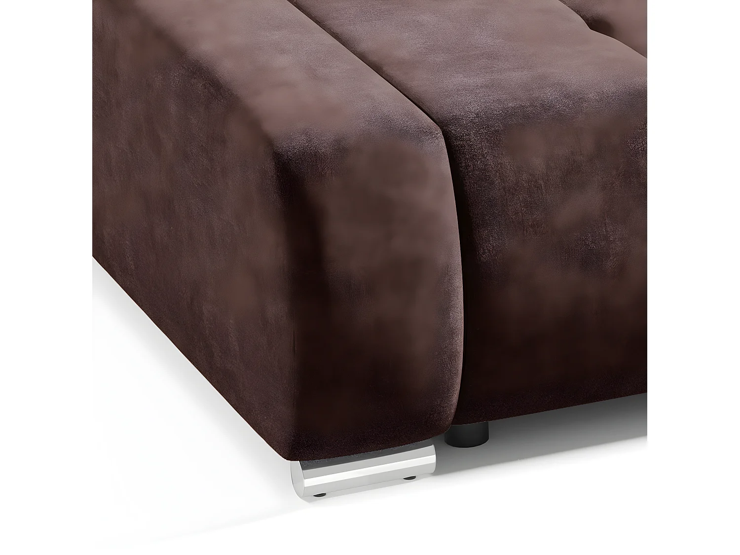 Canapé convertible 3 places avec coffre Jonas Marron