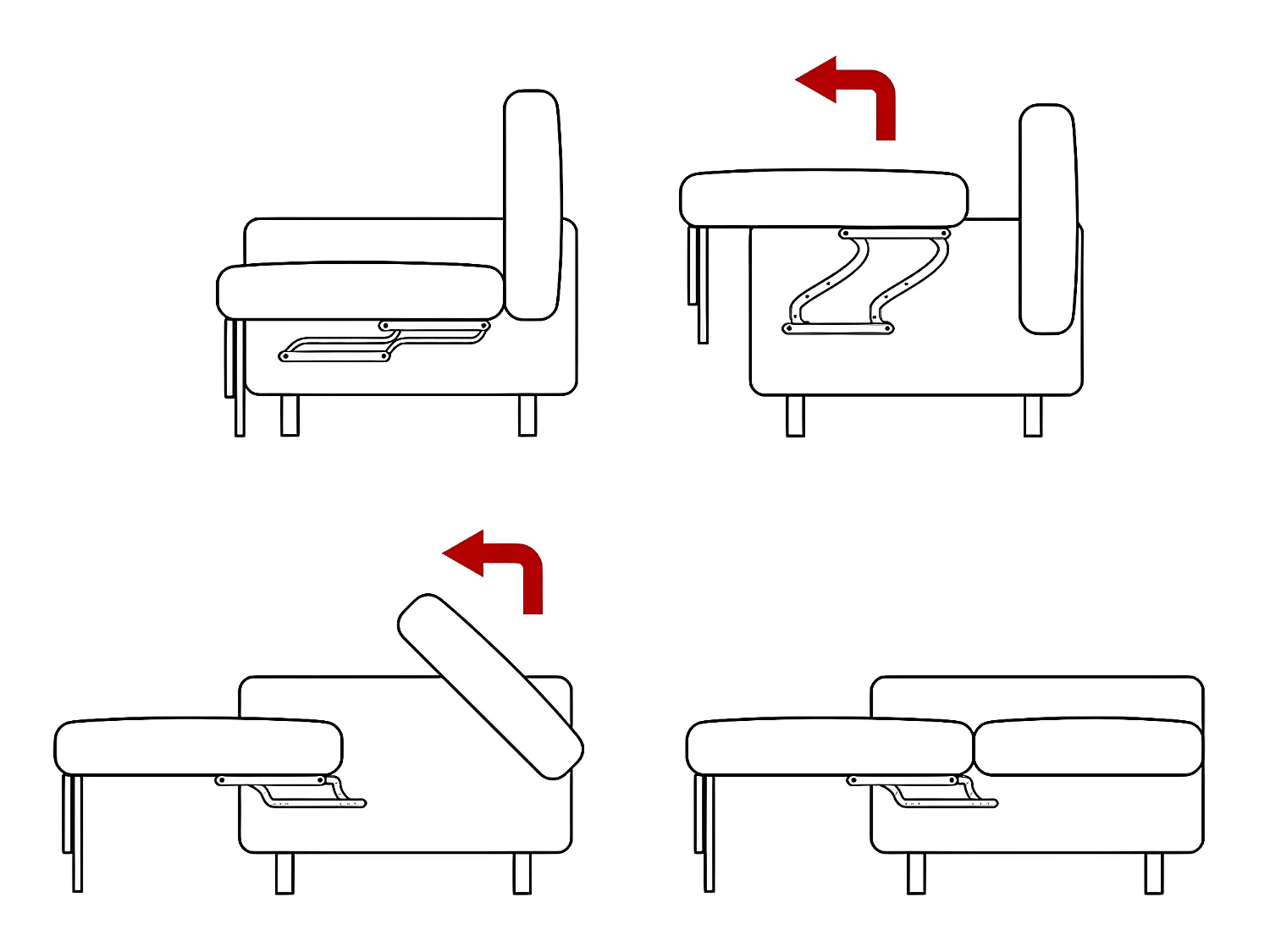 Canapé convertible 3 places avec coffre Loris velours Gris et Noir