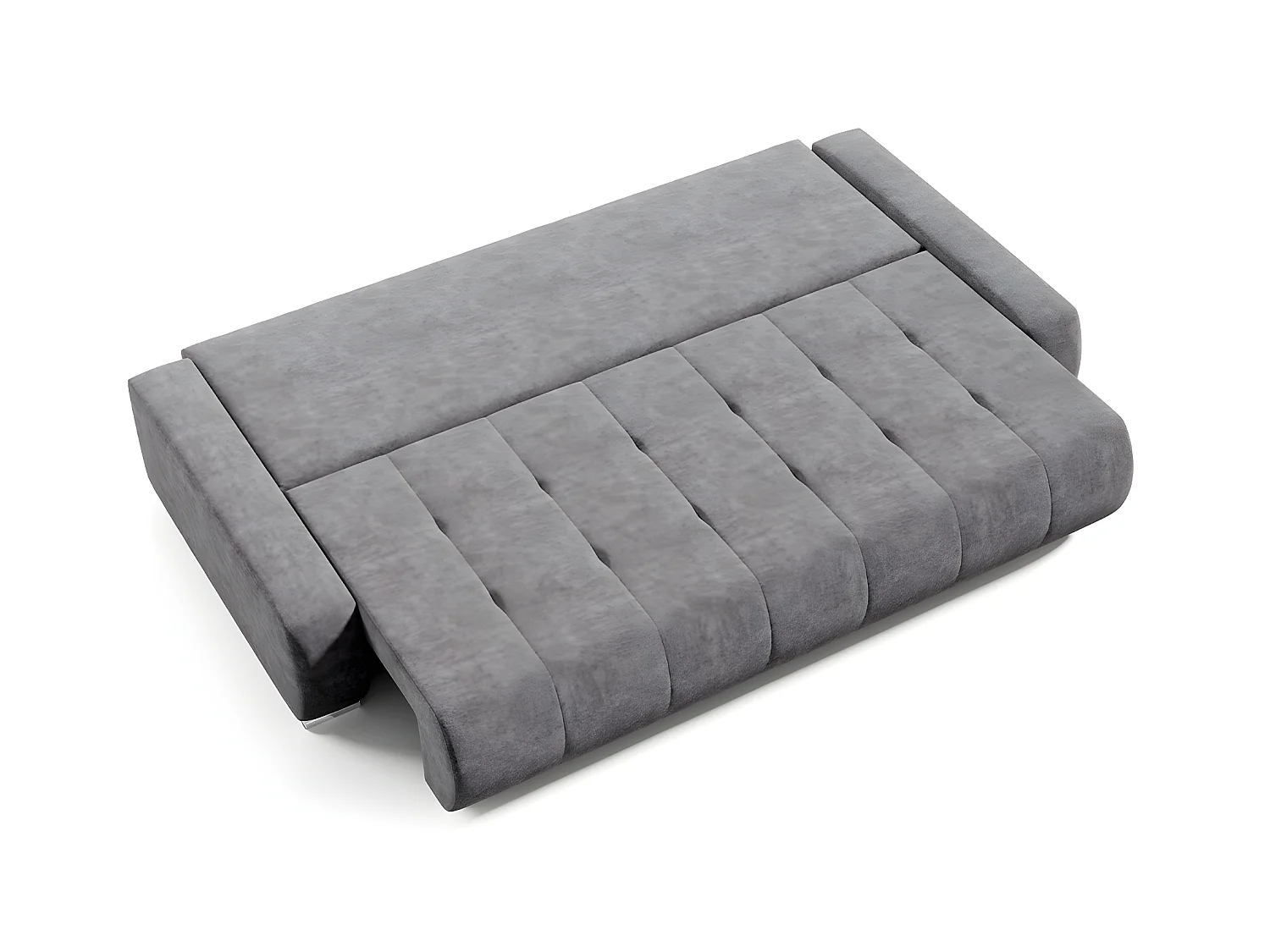 Canapé convertible 3 places avec coffre Jonas Gris foncé