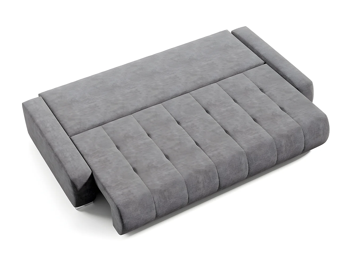 Canapé convertible 3 places avec coffre Jonas Gris foncé