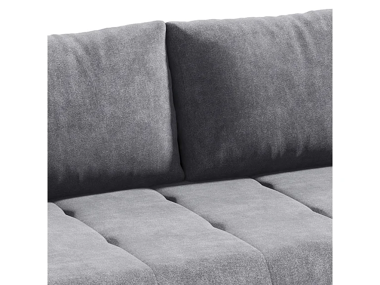 Canapé convertible 3 places avec coffre Jonas Gris foncé