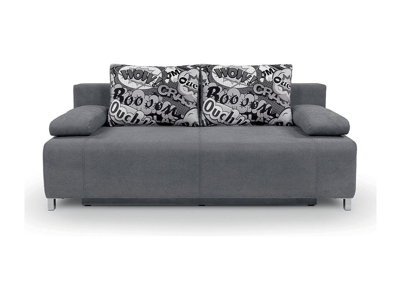 Canapé convertible 3 places en velours côtelé vert kaki Laria | Maisons du Monde