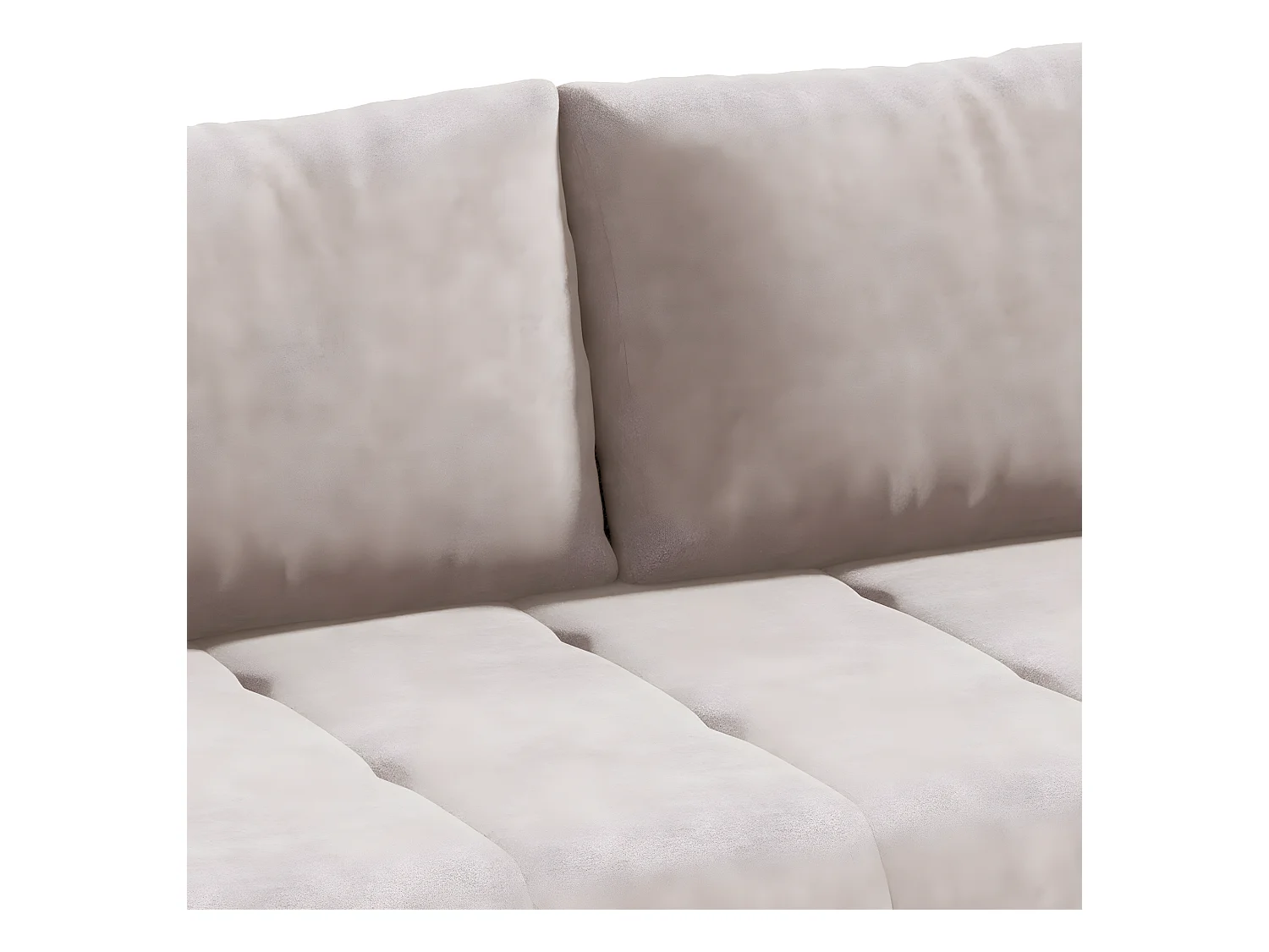 Canapé convertible 3 places avec coffre Jonas Crème