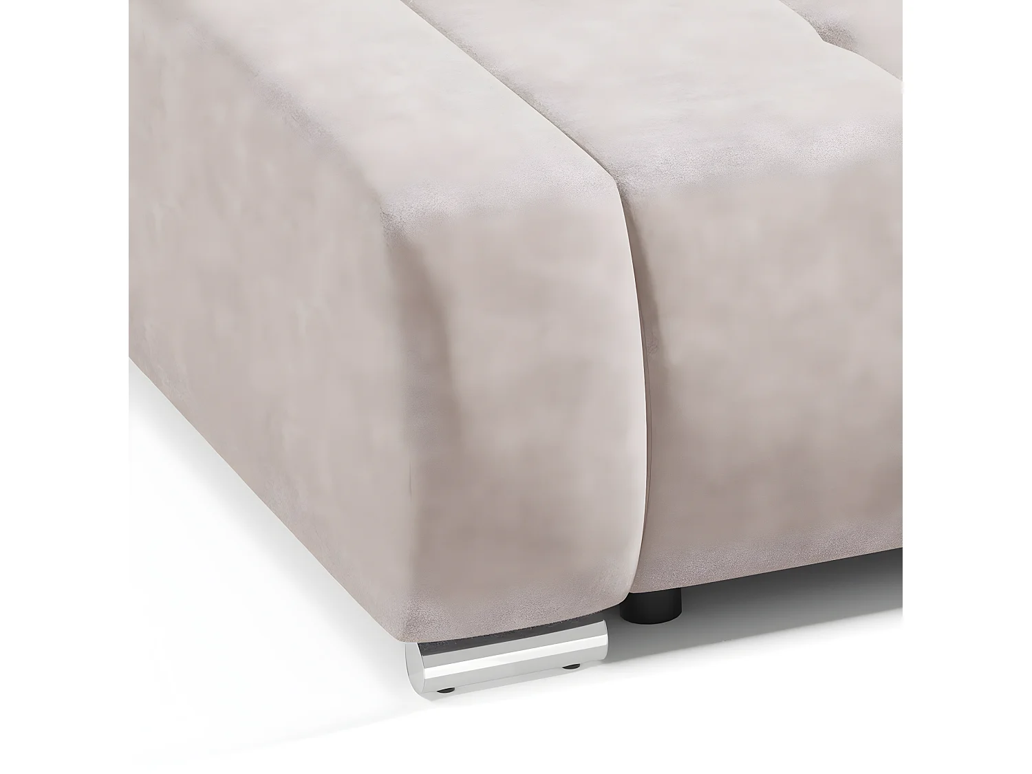 Canapé convertible 3 places avec coffre Jonas Crème