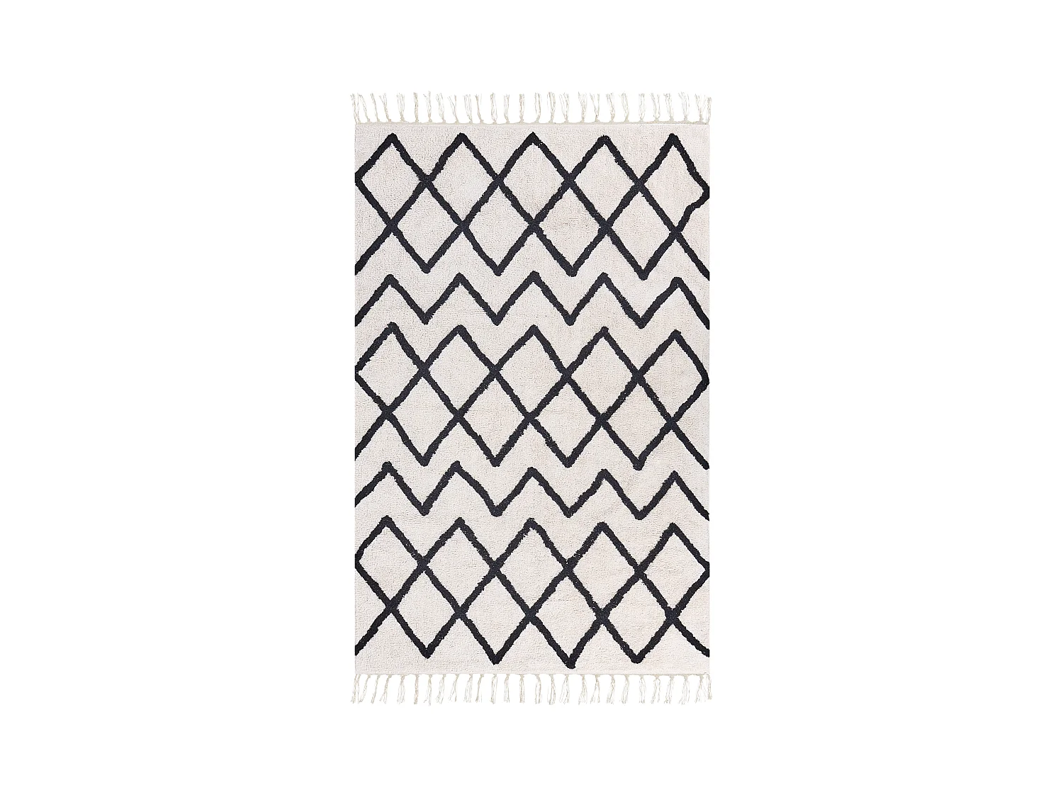 Tapis ELDES Beige 160 x 230 cm Coton