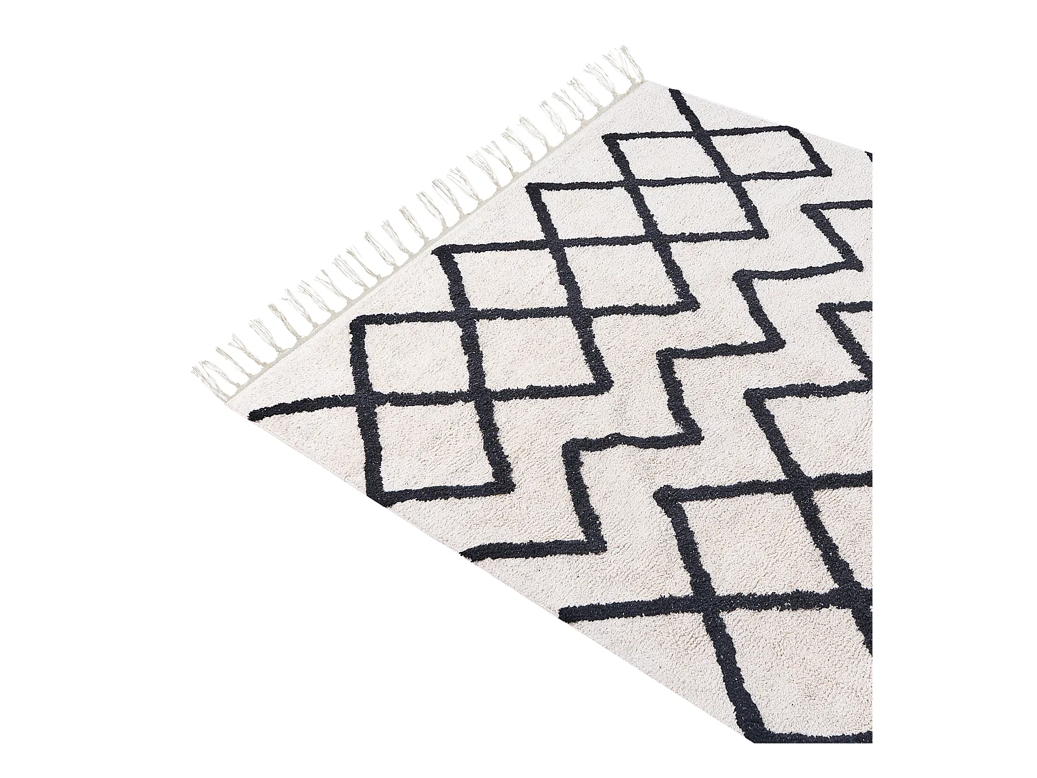 Tapis ELDES Beige 160 x 230 cm Coton