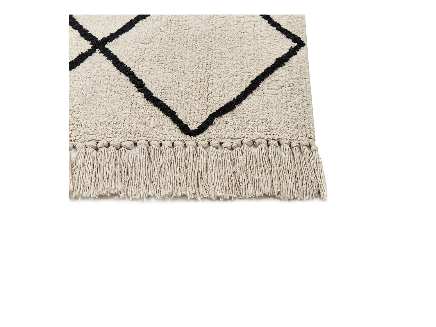 Tapis ELDES Beige 160 x 230 cm Coton