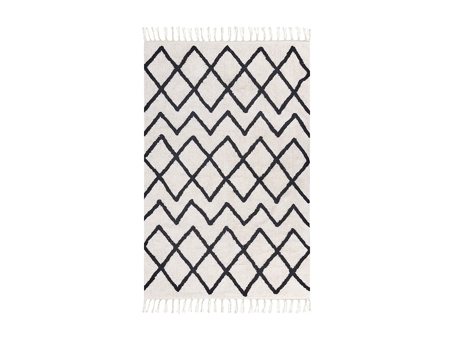 Tapis ELDES Beige 160 x 230 cm Coton