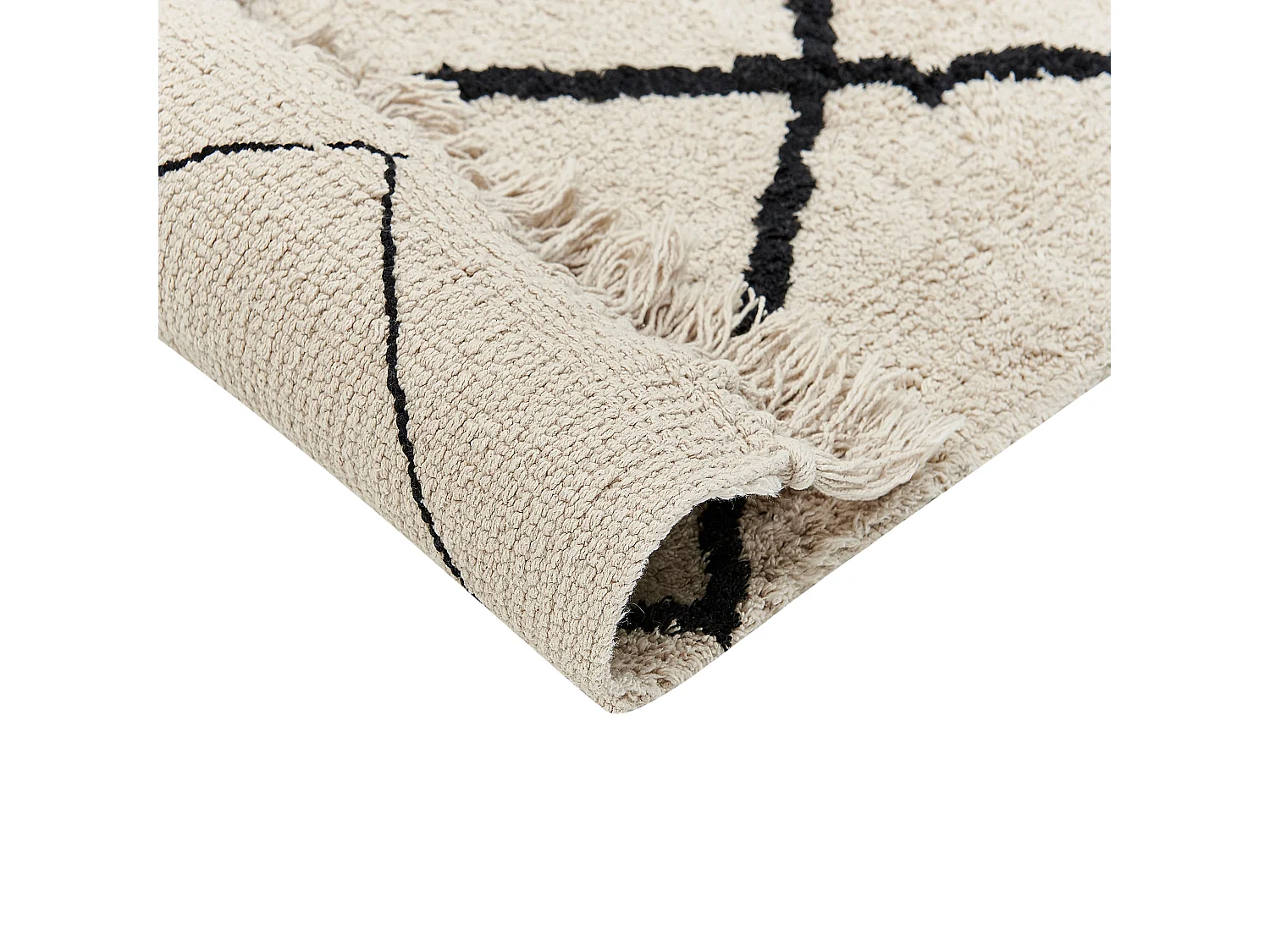 Tapis ELDES Beige 160 x 230 cm Coton