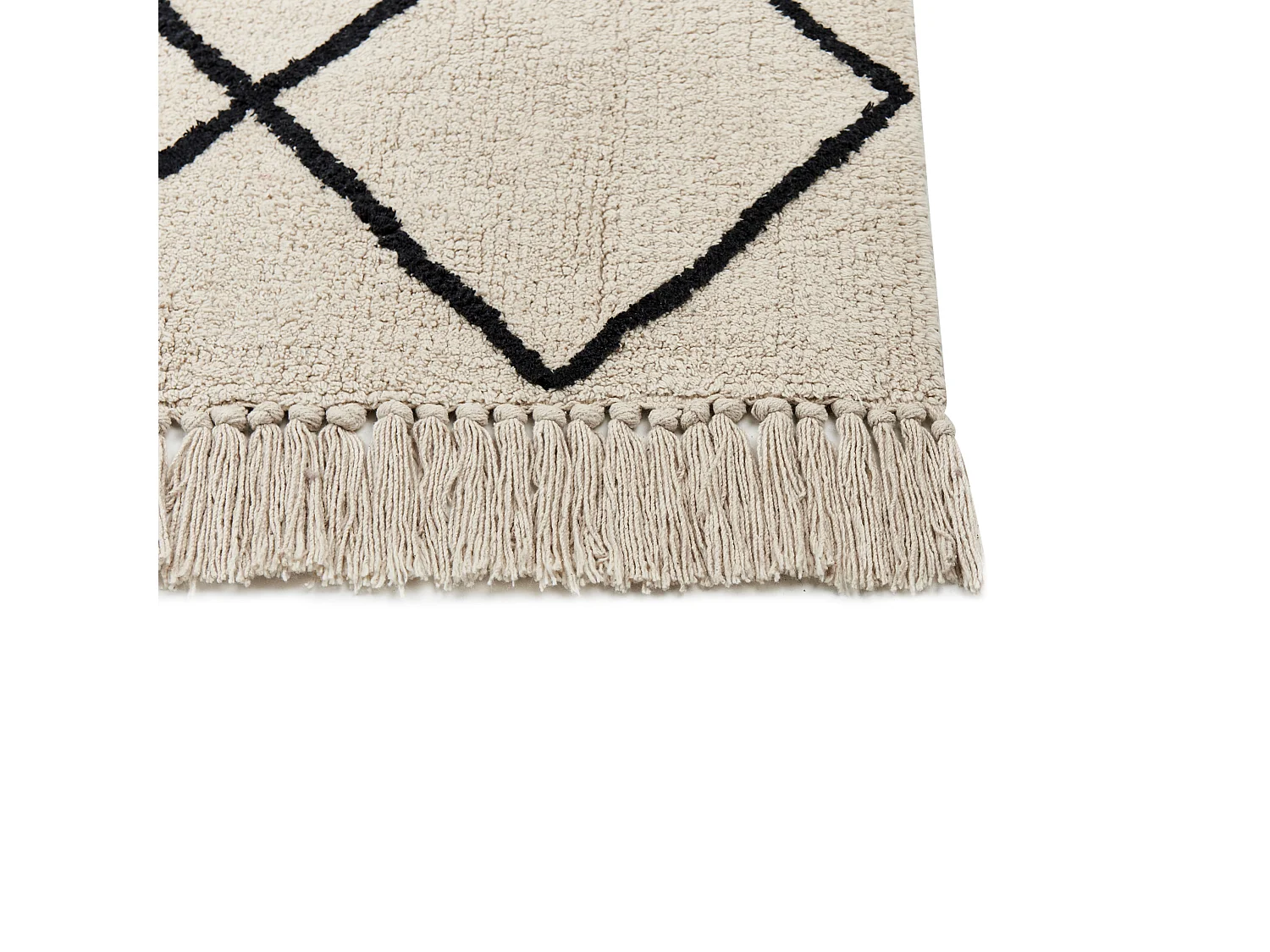 Tapis ELDES Beige 160 x 230 cm Coton