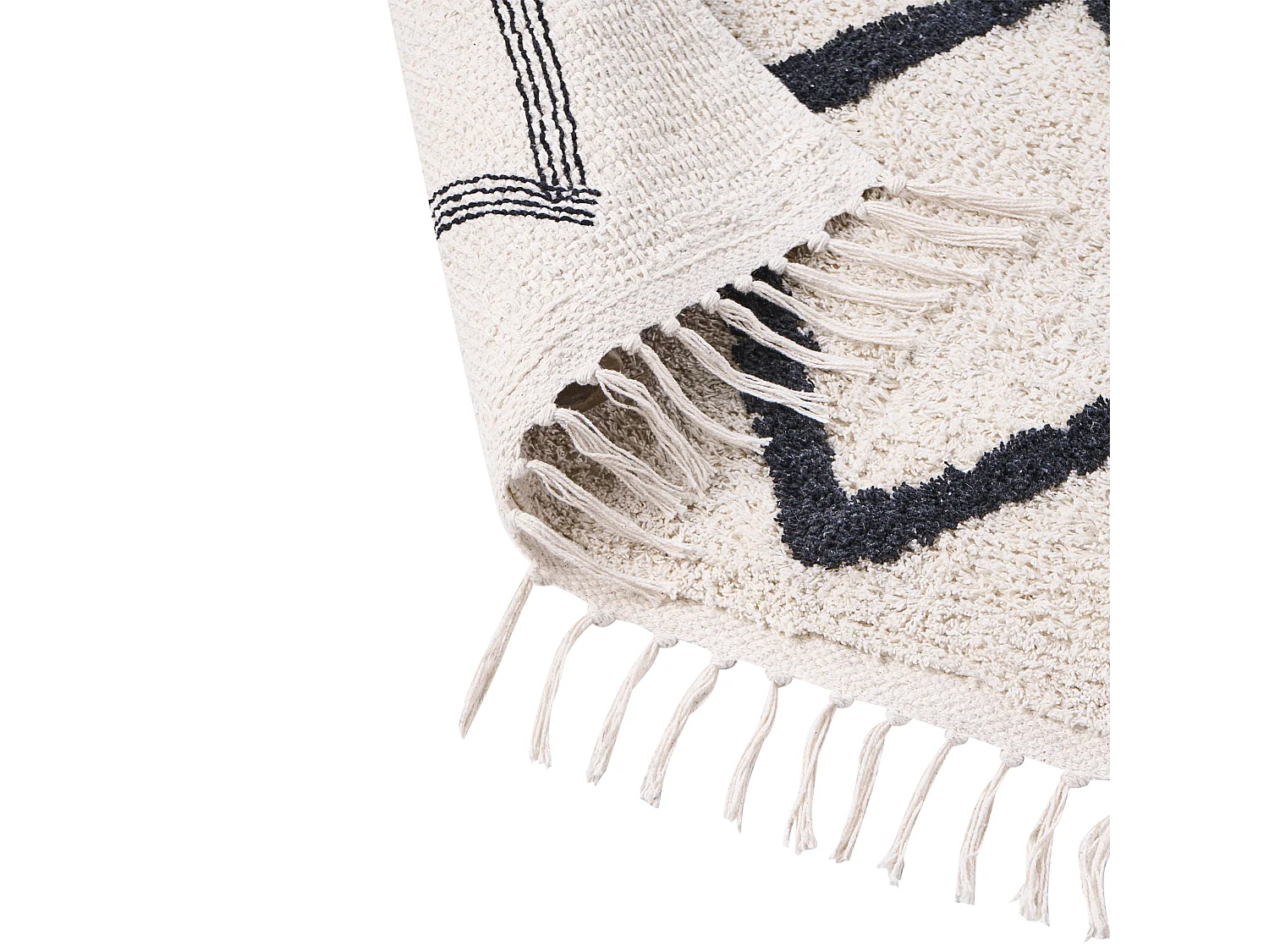 Tapis ELDES Beige 160 x 230 cm Coton