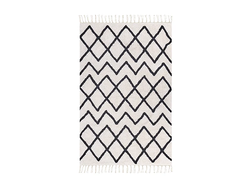 Tapis ELDES Beige 160 x 230 cm Coton