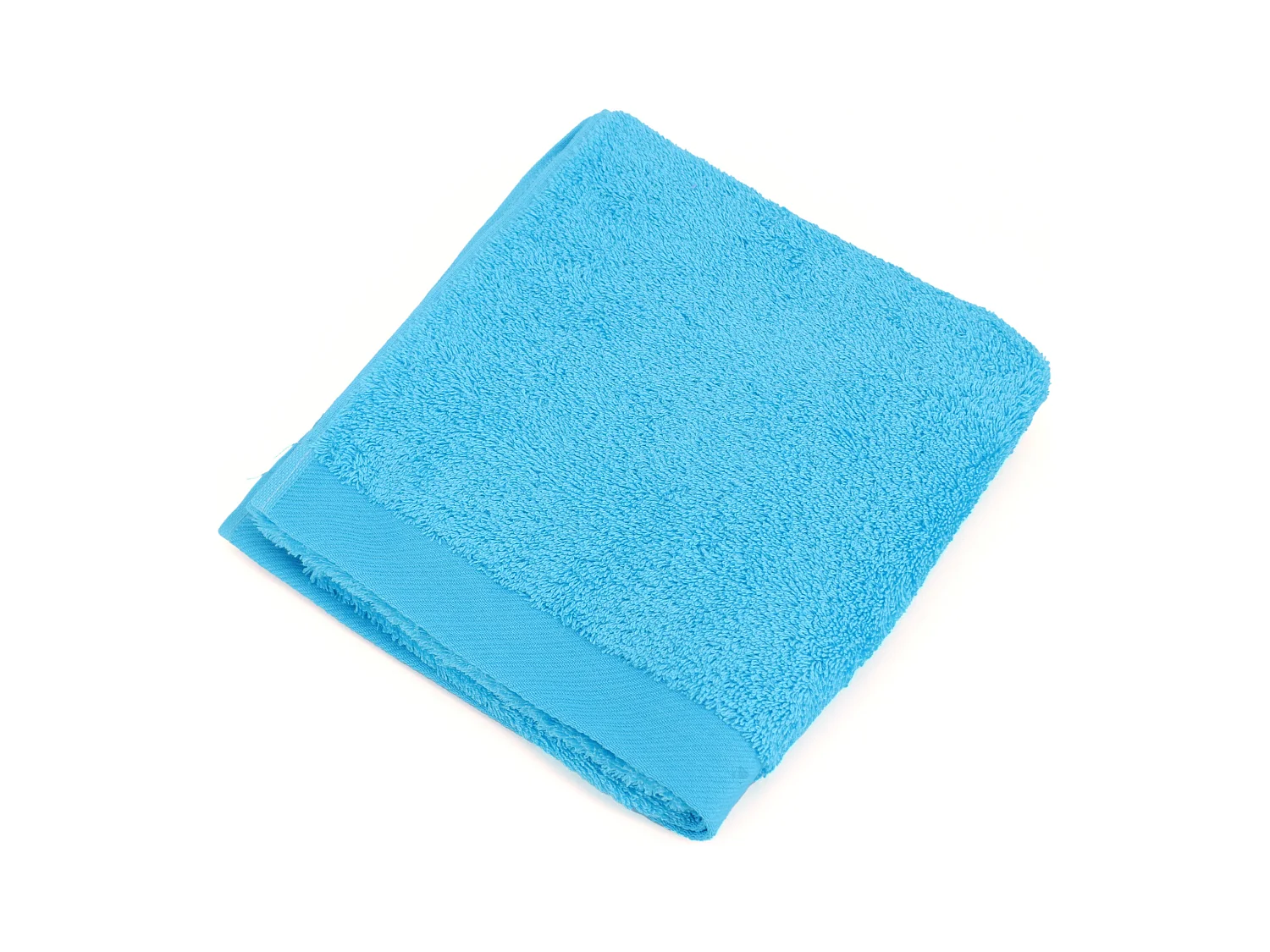 Serviette de toilette 50x100 cm coton peigné ALBA bleu océan