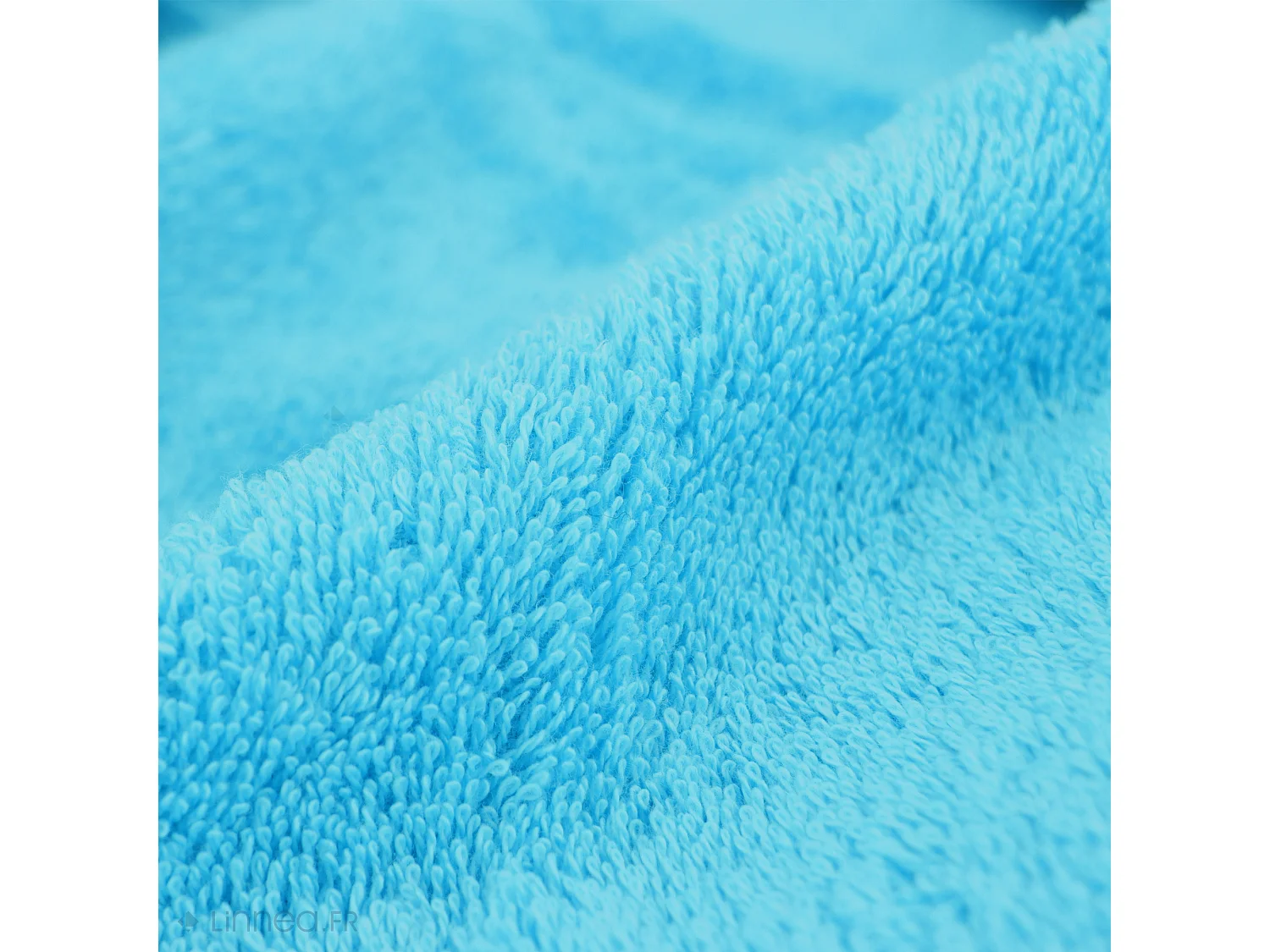 Serviette de toilette 50x100 cm coton peigné ALBA bleu océan