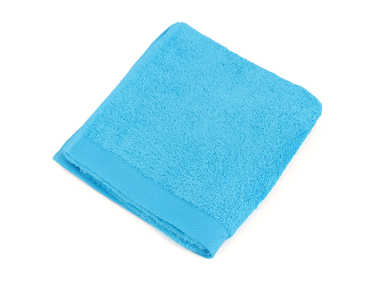 Serviette de toilette 50x100 cm coton peigné ALBA bleu océan