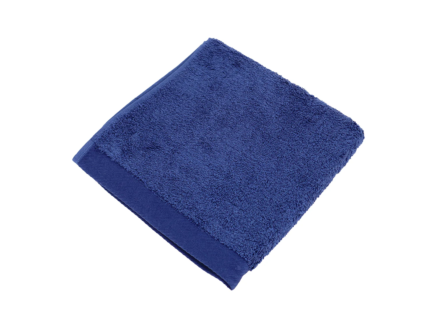 Serviette de toilette 50x100 cm coton peigné ALBA bleu marine