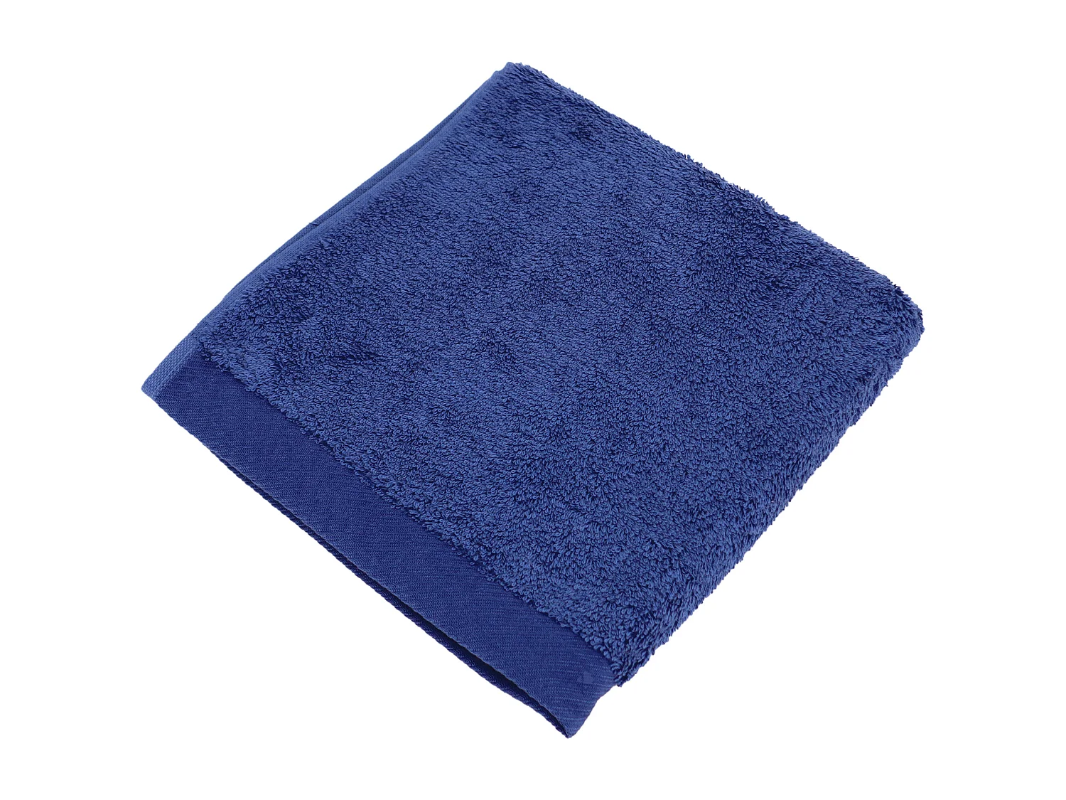 Serviette de toilette 50x100 cm coton peigné ALBA bleu marine