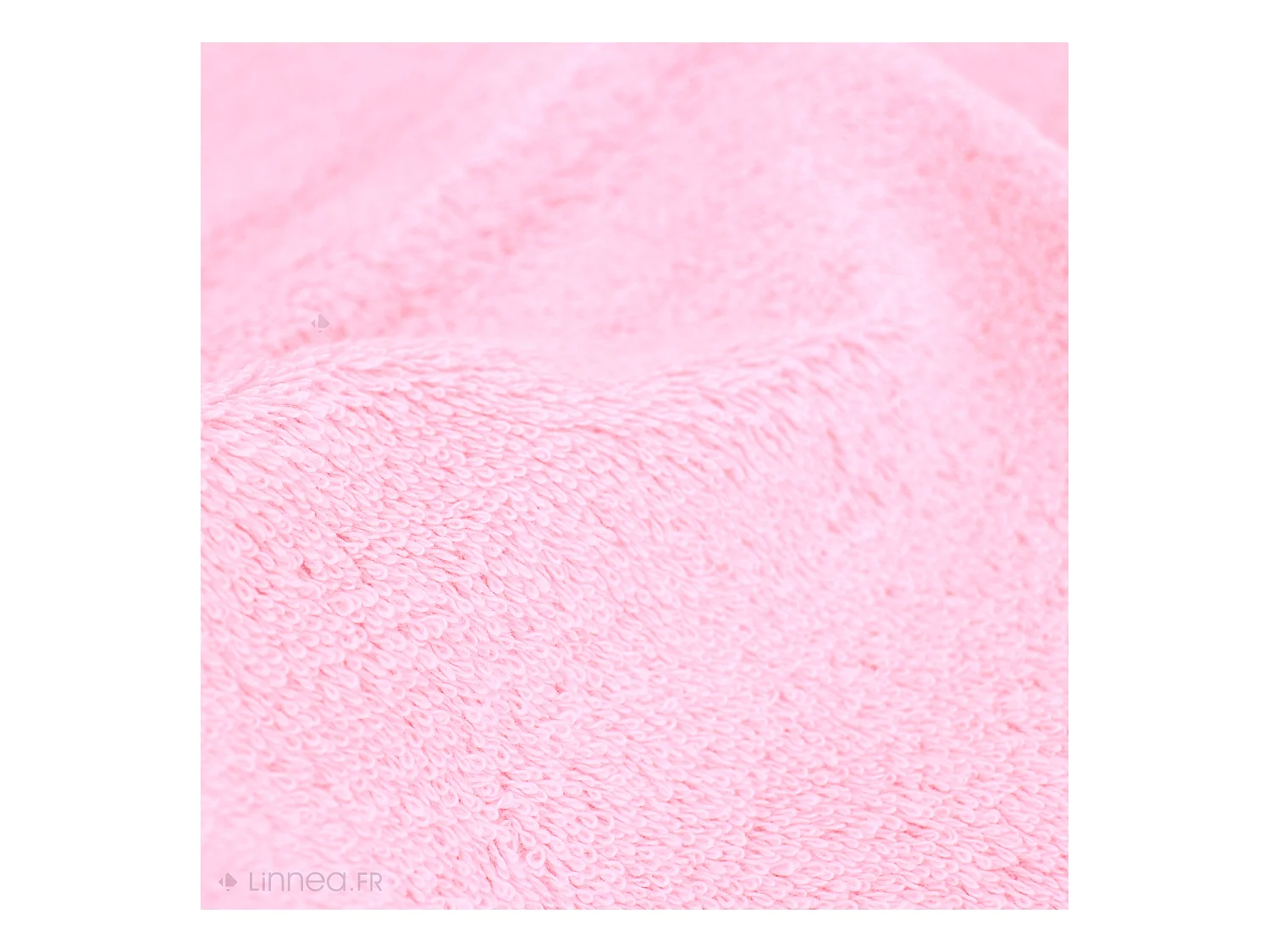Serviette de toilette 50x100 cm coton peigné ALBA rose bonbon