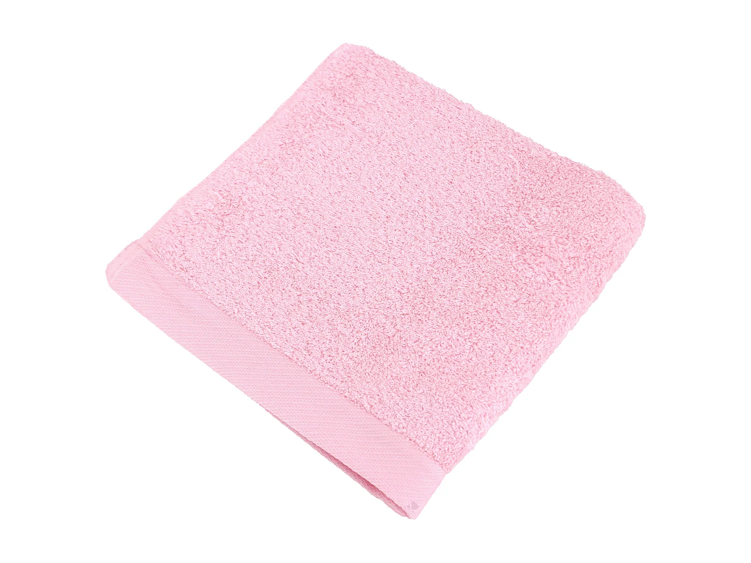 Serviette de toilette 50x100 cm coton peigné ALBA rose bonbon