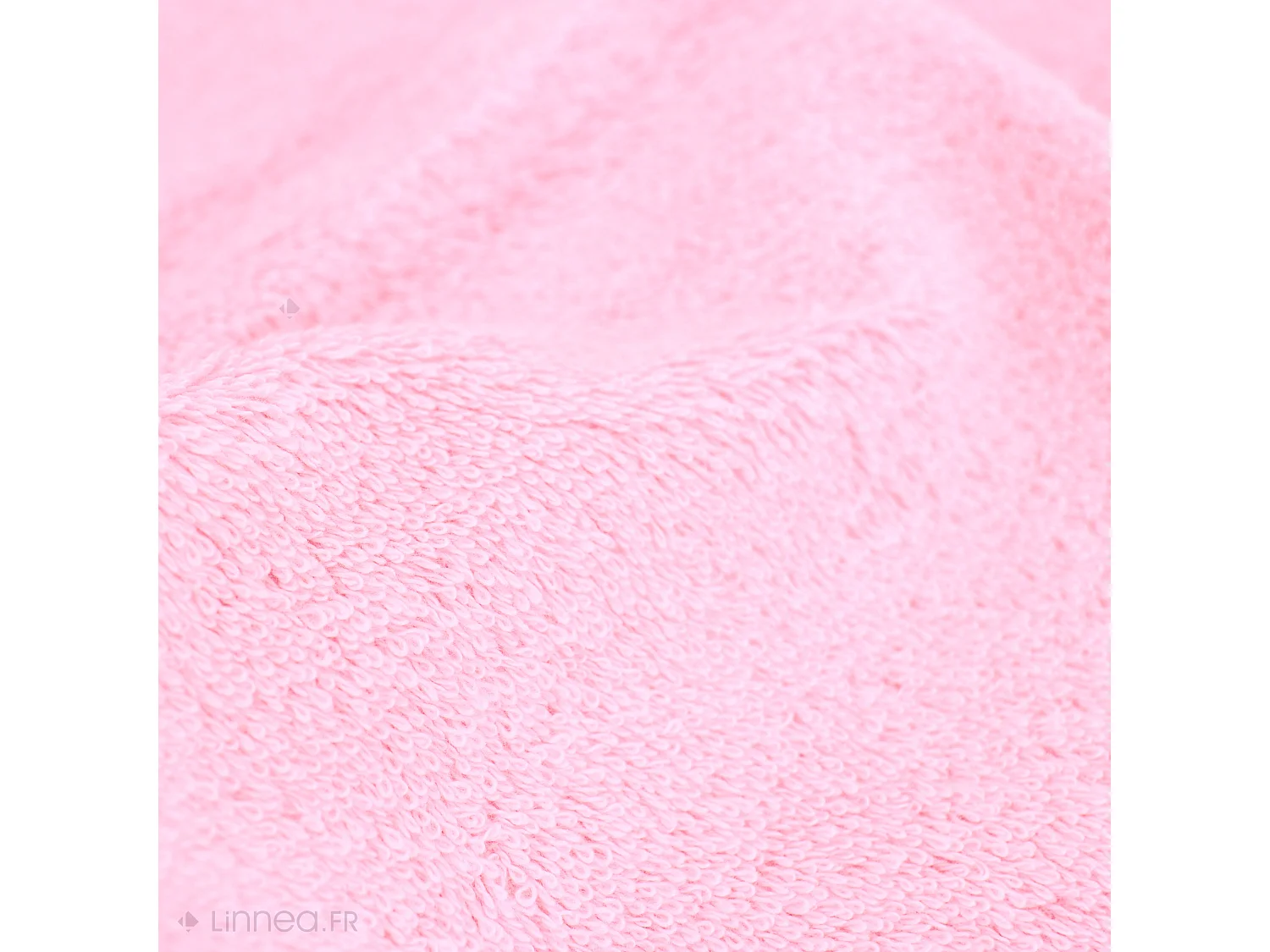 Serviette de toilette 50x100 cm coton peigné ALBA rose bonbon