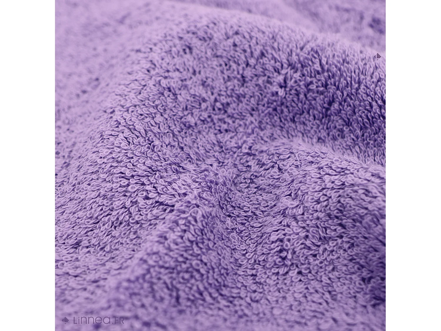 Serviette de toilette 50x100 cm coton peigné ALBA lila