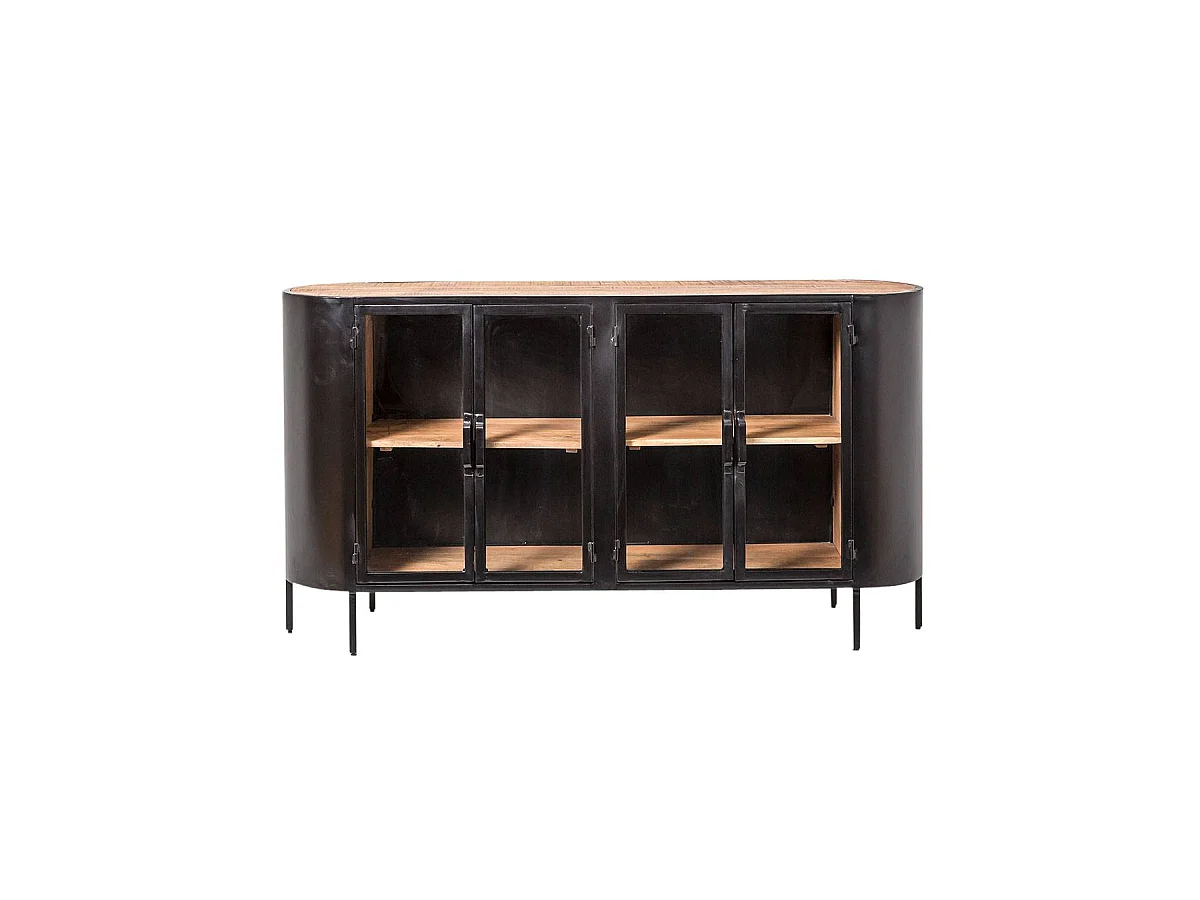 Buffet vitrine en métal Achille