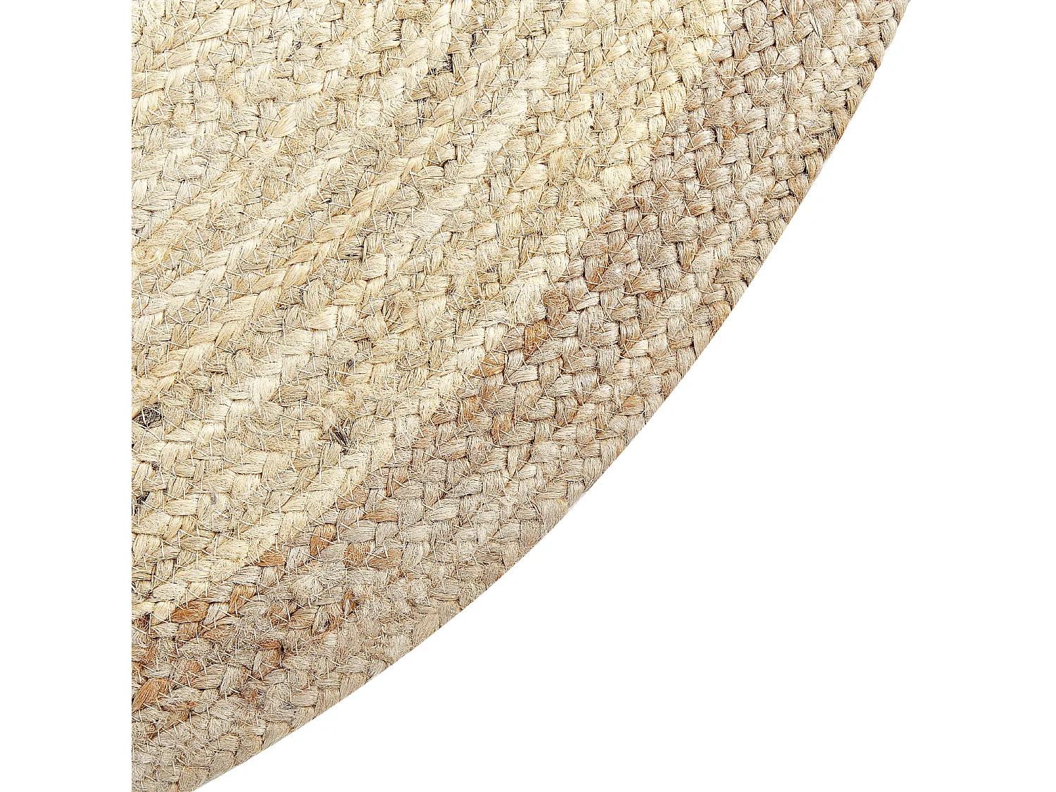Vloerkleed MENEMEN ø 120 cm Jute Lichtbeige