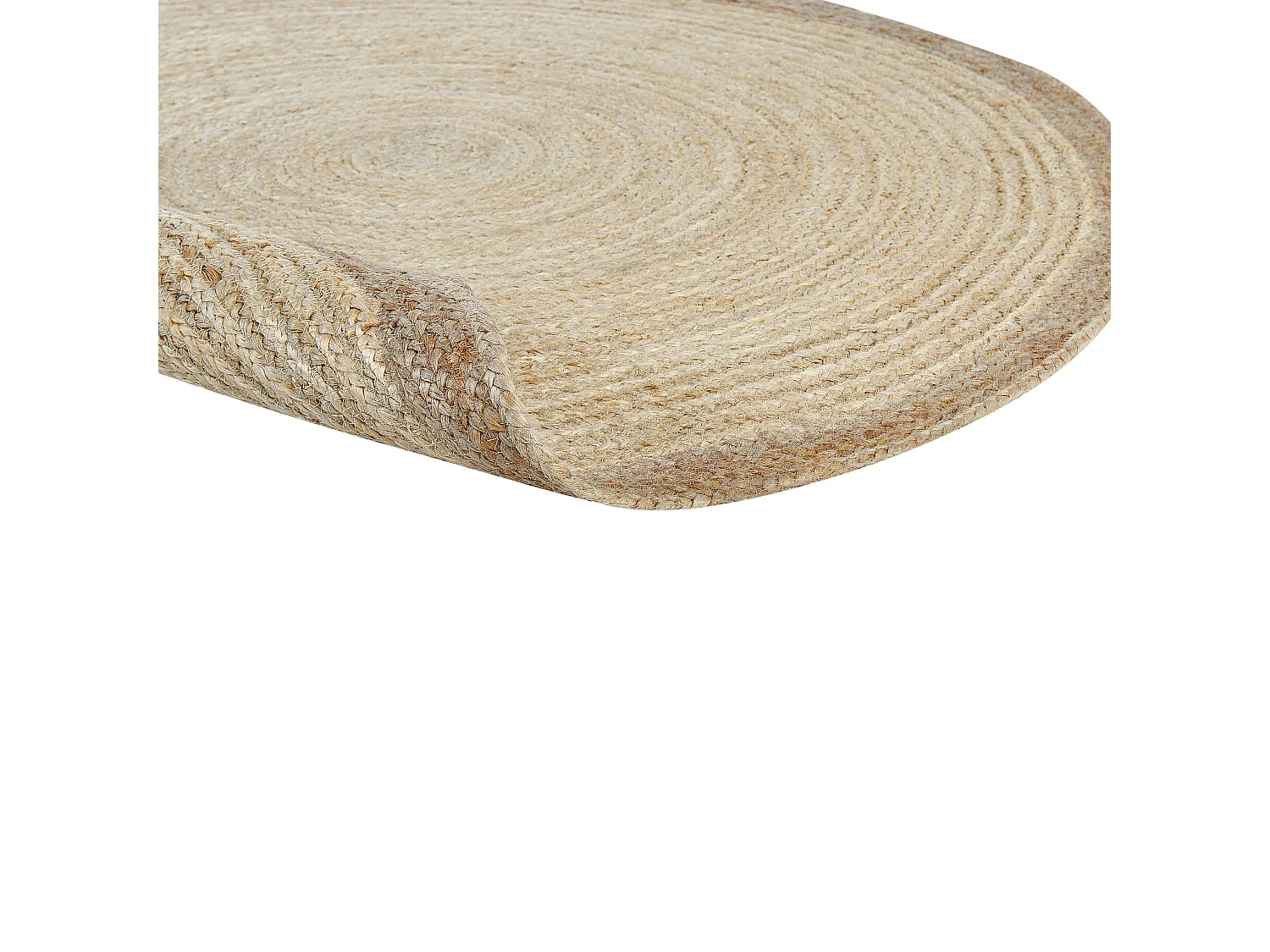 Vloerkleed MENEMEN ø 120 cm Jute Lichtbeige