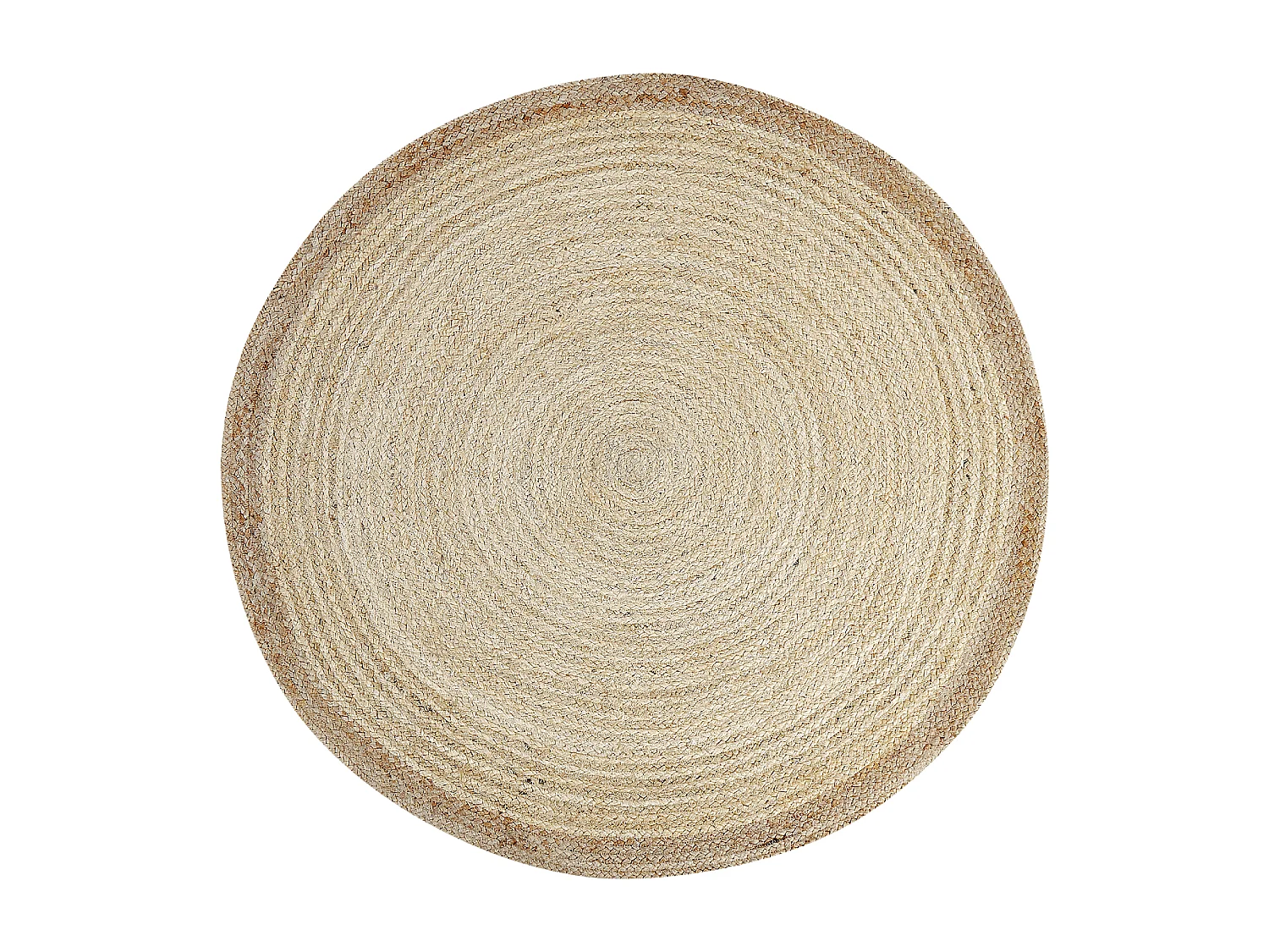 Vloerkleed MENEMEN ø 120 cm Jute Lichtbeige