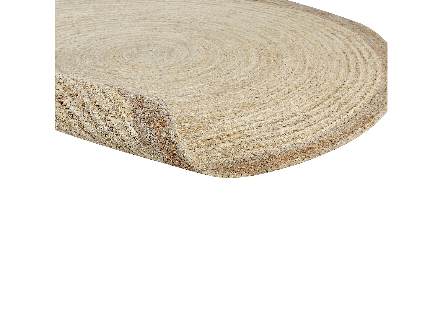 Vloerkleed MENEMEN ø 120 cm Jute Lichtbeige