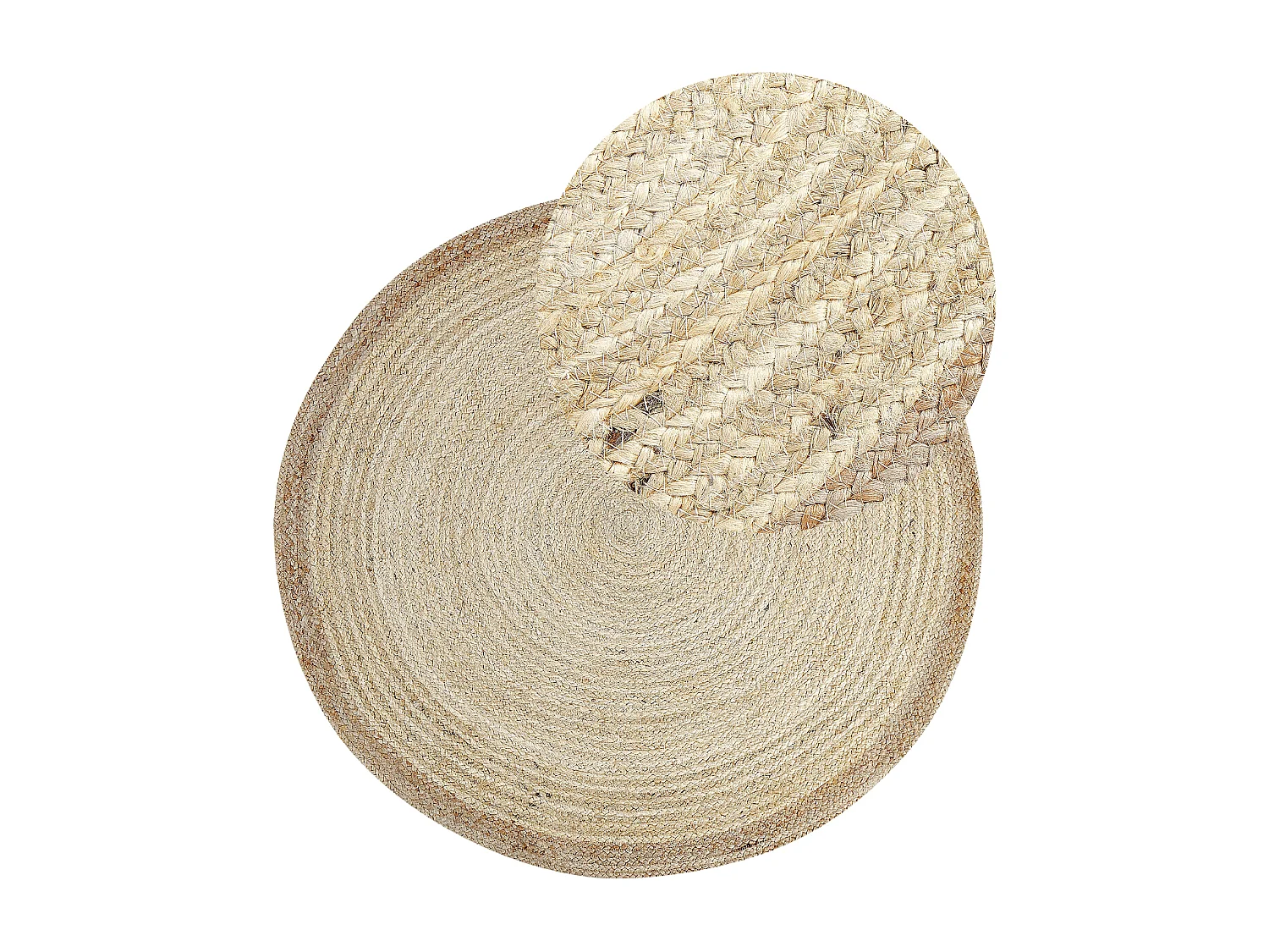 Vloerkleed MENEMEN ø 120 cm Jute Lichtbeige