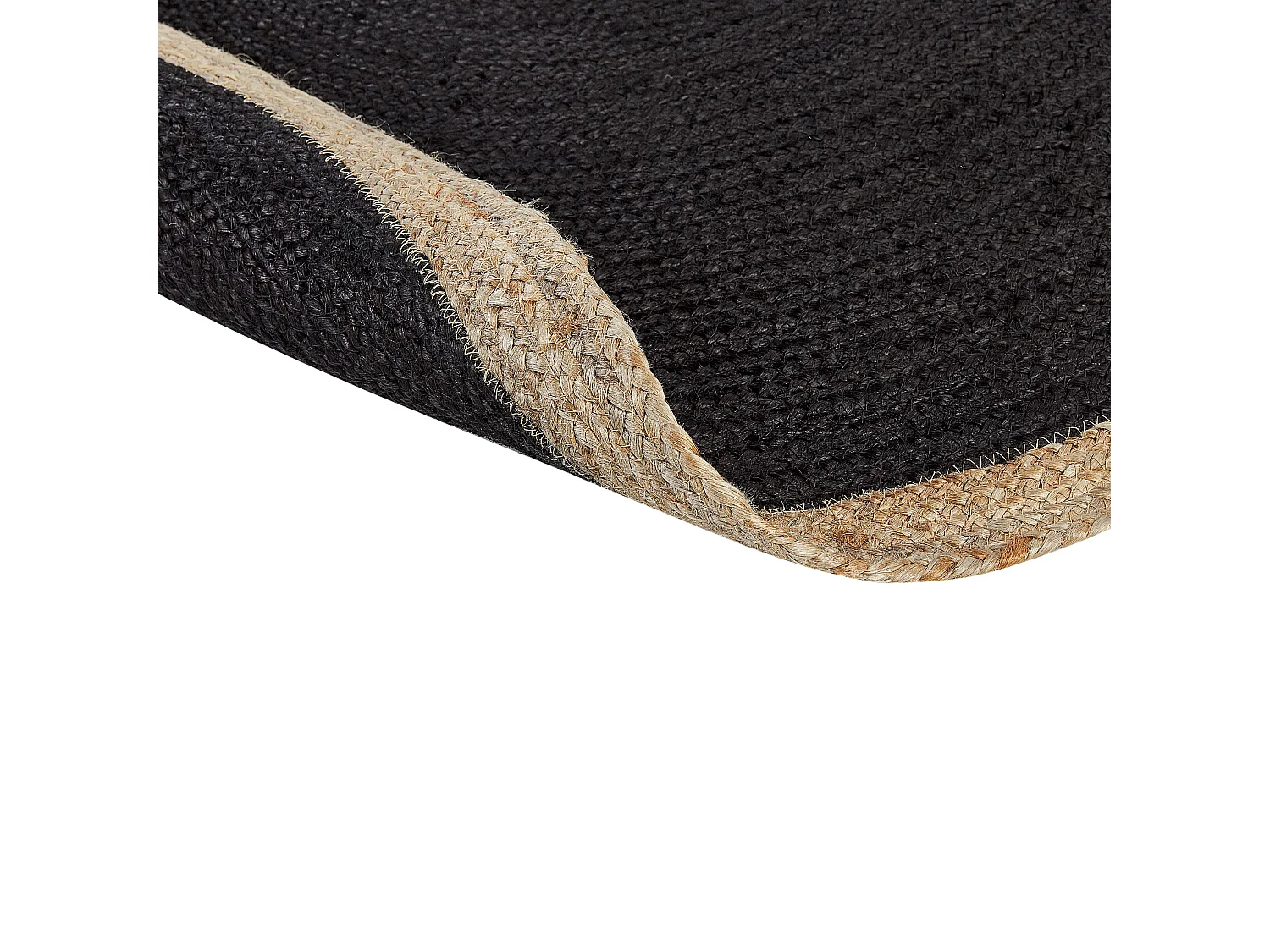 Tapis MENEMEN Noir ø 120 cm Jute