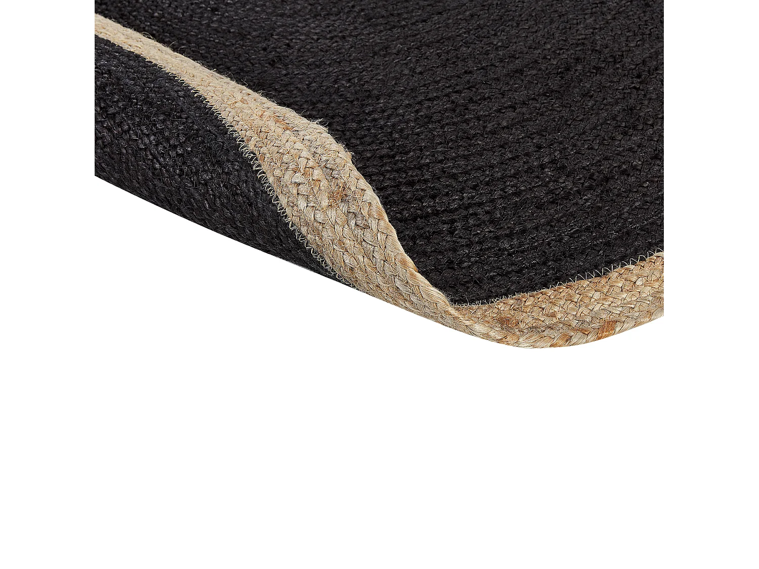 Alfombra MENEMEN ø 120 cm Yute Negro