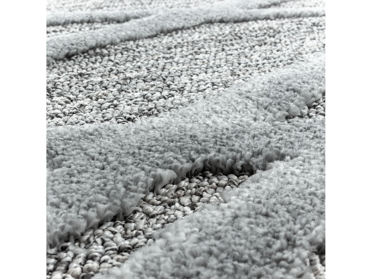 ASIMA - Tapis Berbère à relief - Gris 200 x 290 cm