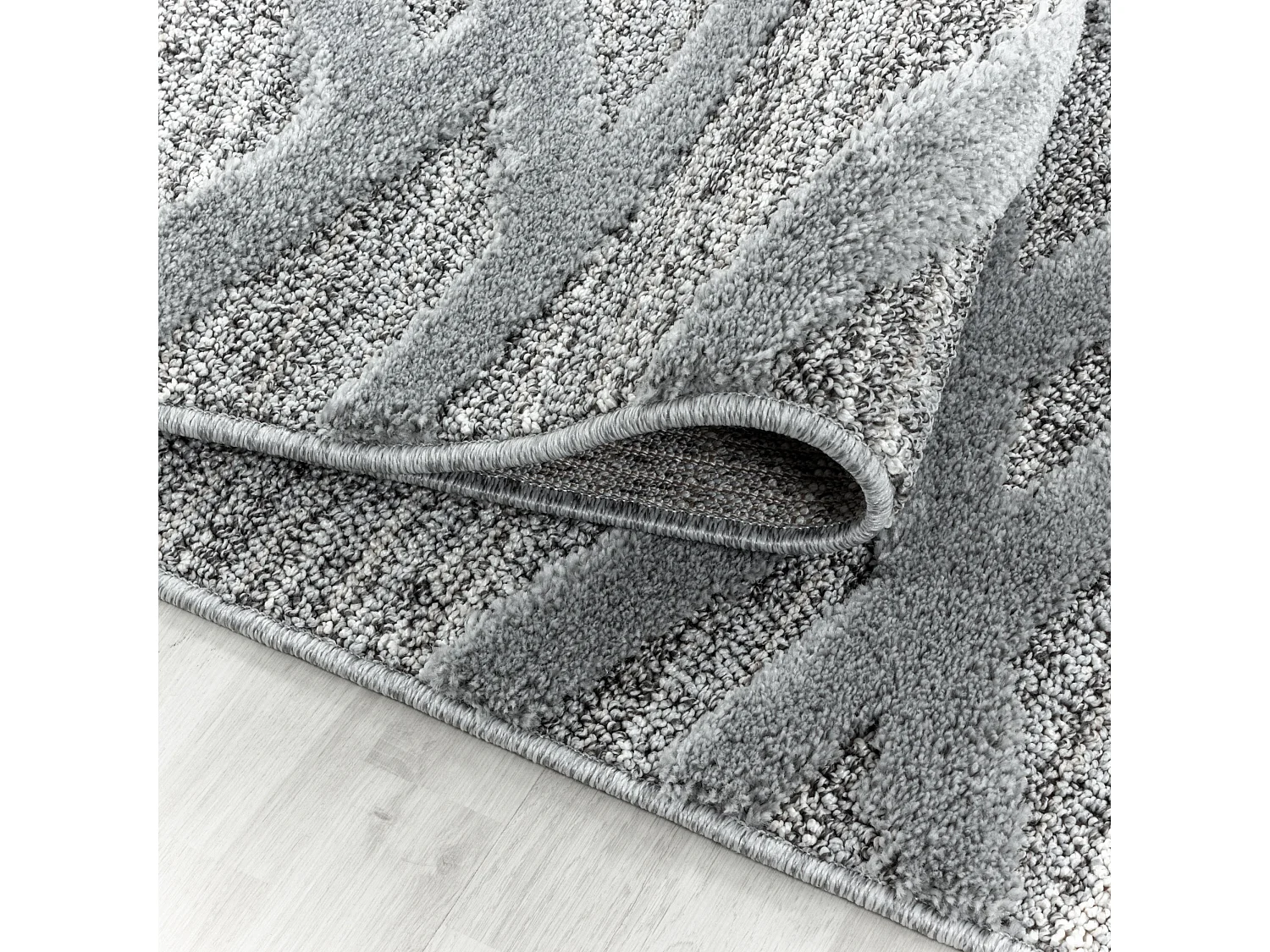 ASIMA - Tapis Berbère à relief - Gris 200 x 290 cm