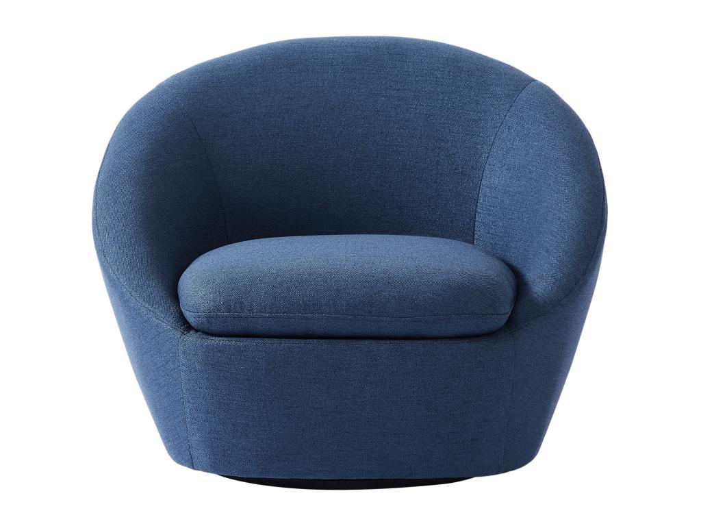 Drehsessel - Stoff - Blau - LACARA II günstig online kaufen